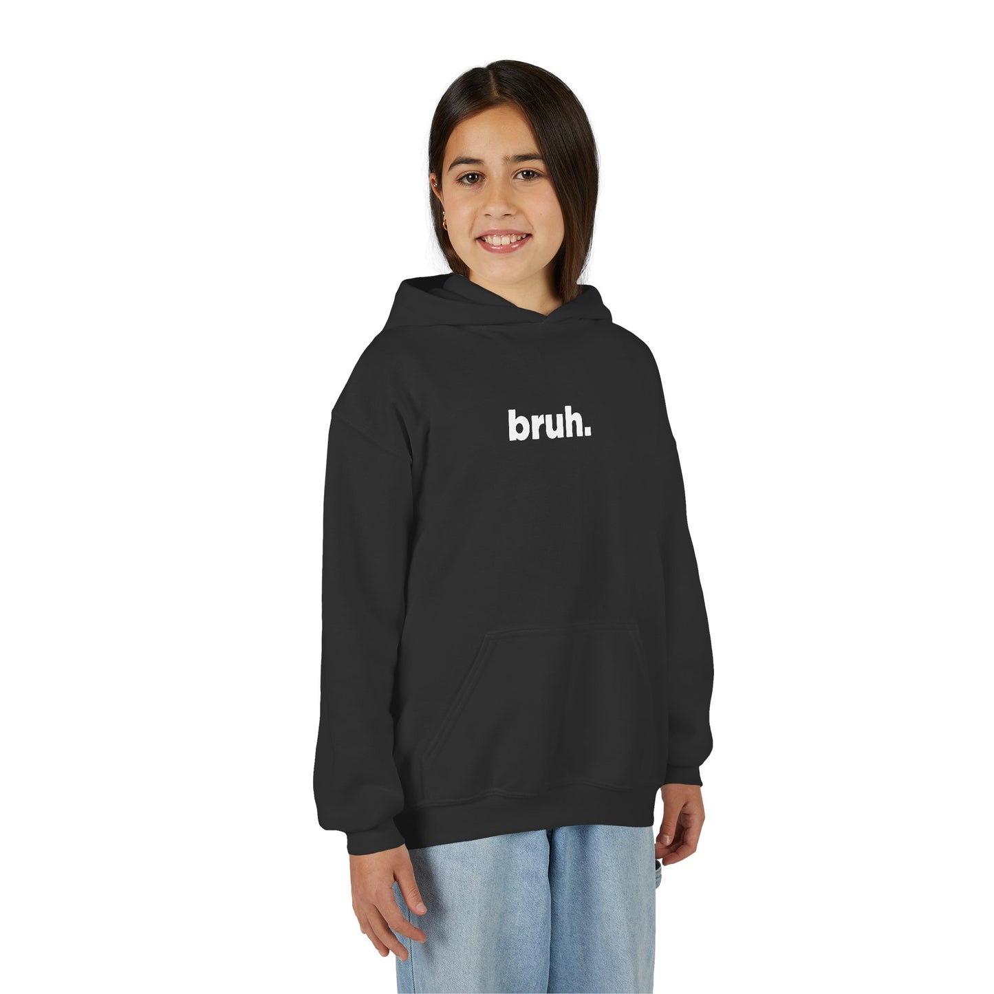 'bruh.' Youth Hoodie