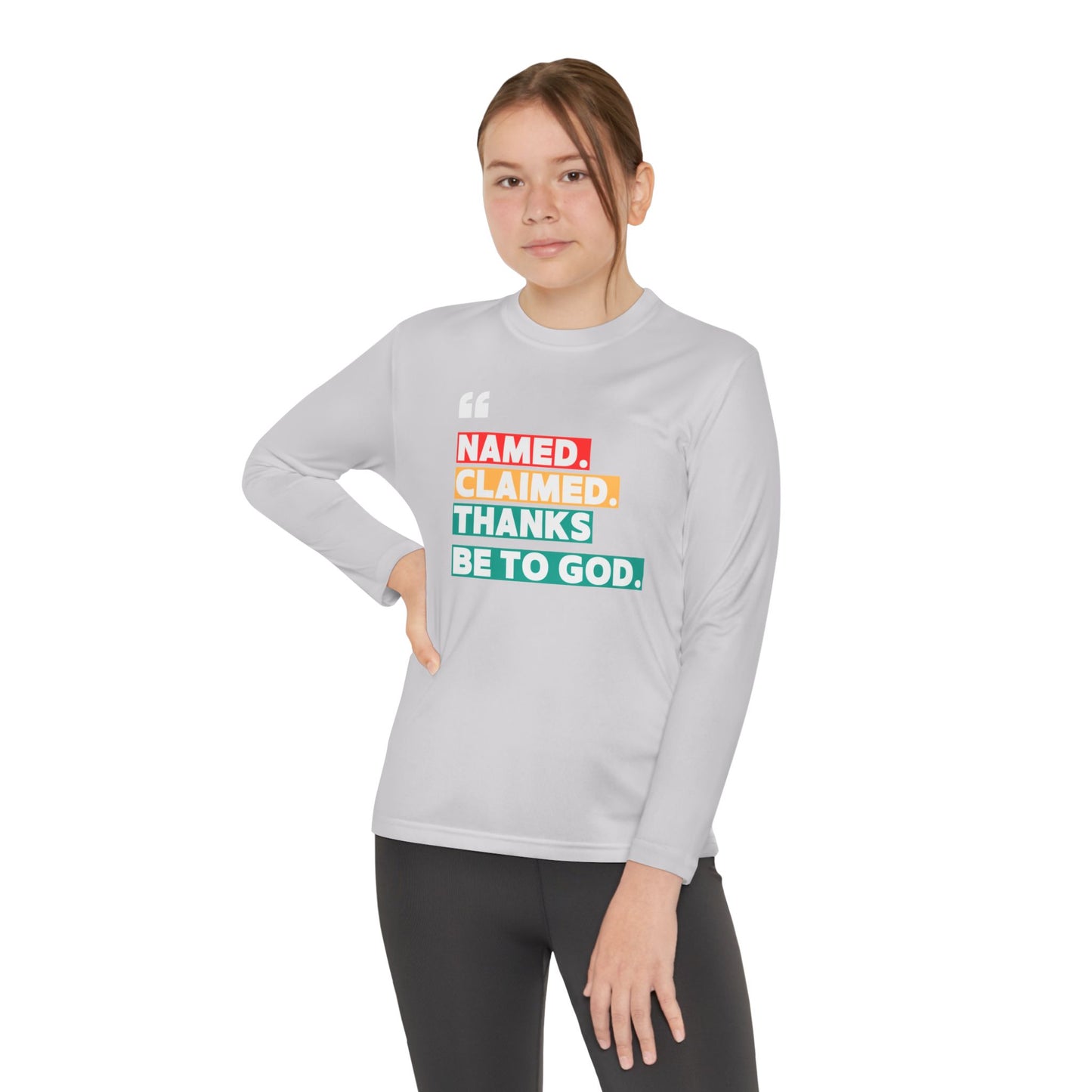 'Named, Claimed' Youth Long Sleeve Tee