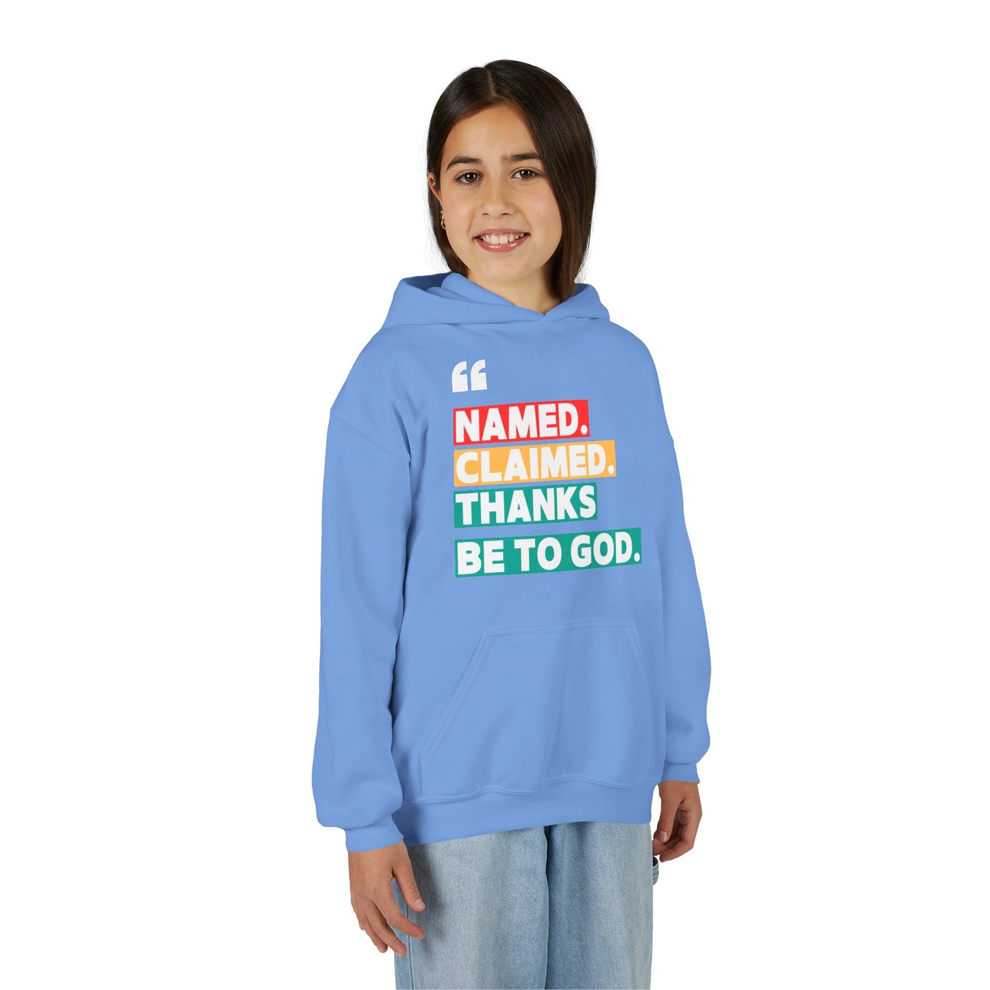 'Named, Claimed' Youth Hoodie