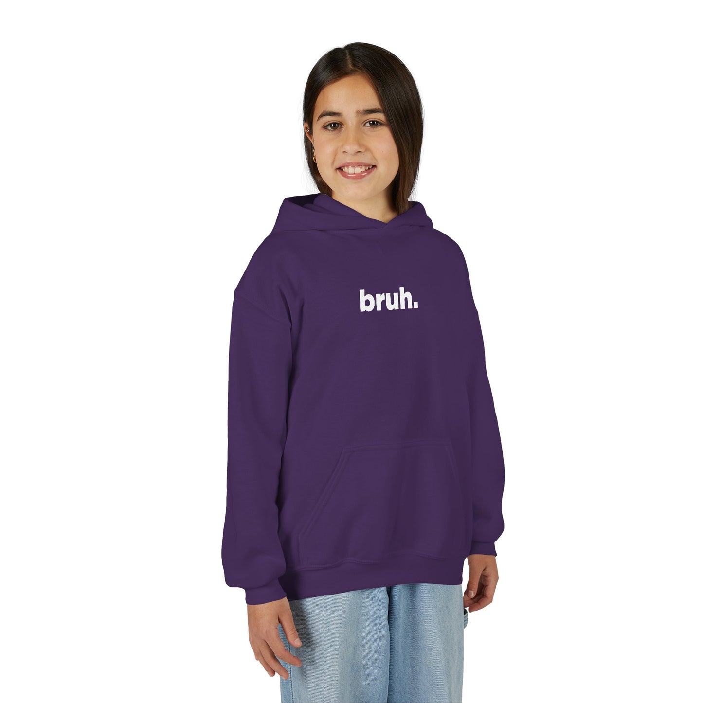 'bruh.' Youth Hoodie