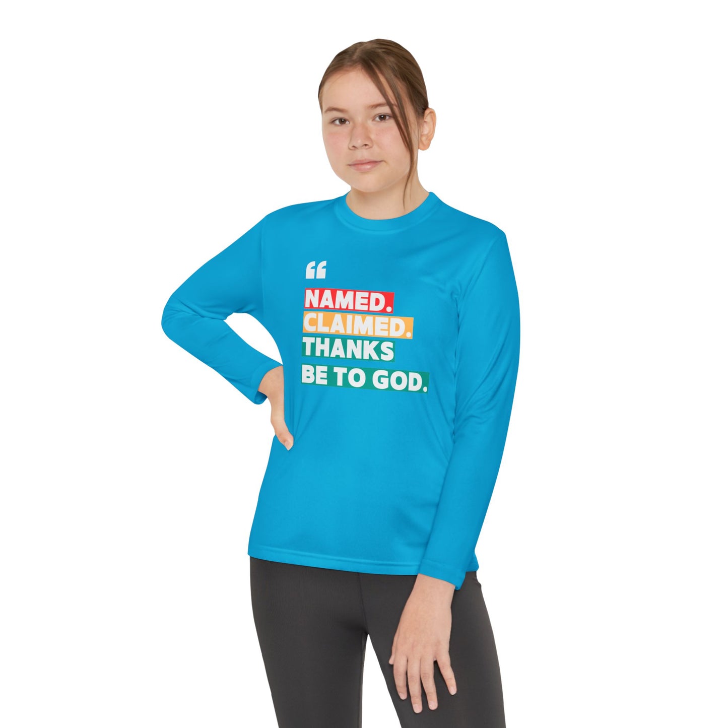 'Named, Claimed' Youth Long Sleeve Tee