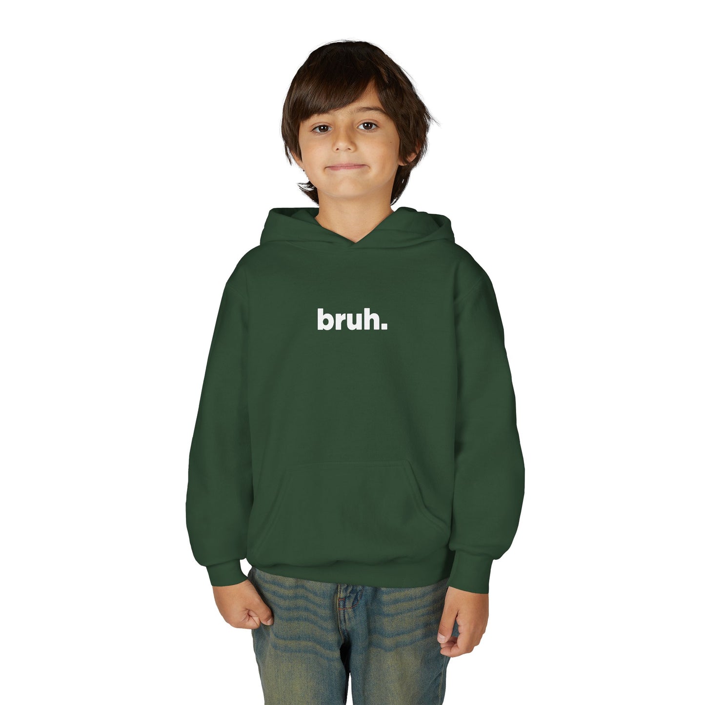 'bruh.' Youth Hoodie