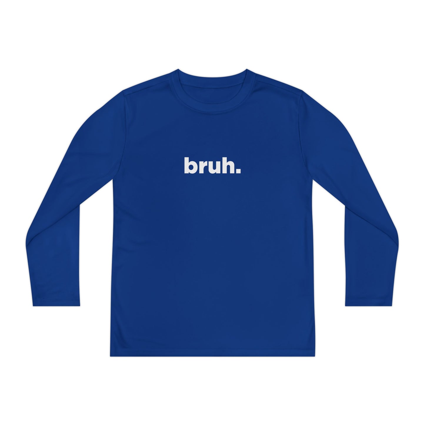 'bruh.' Youth Long Sleeve Tee