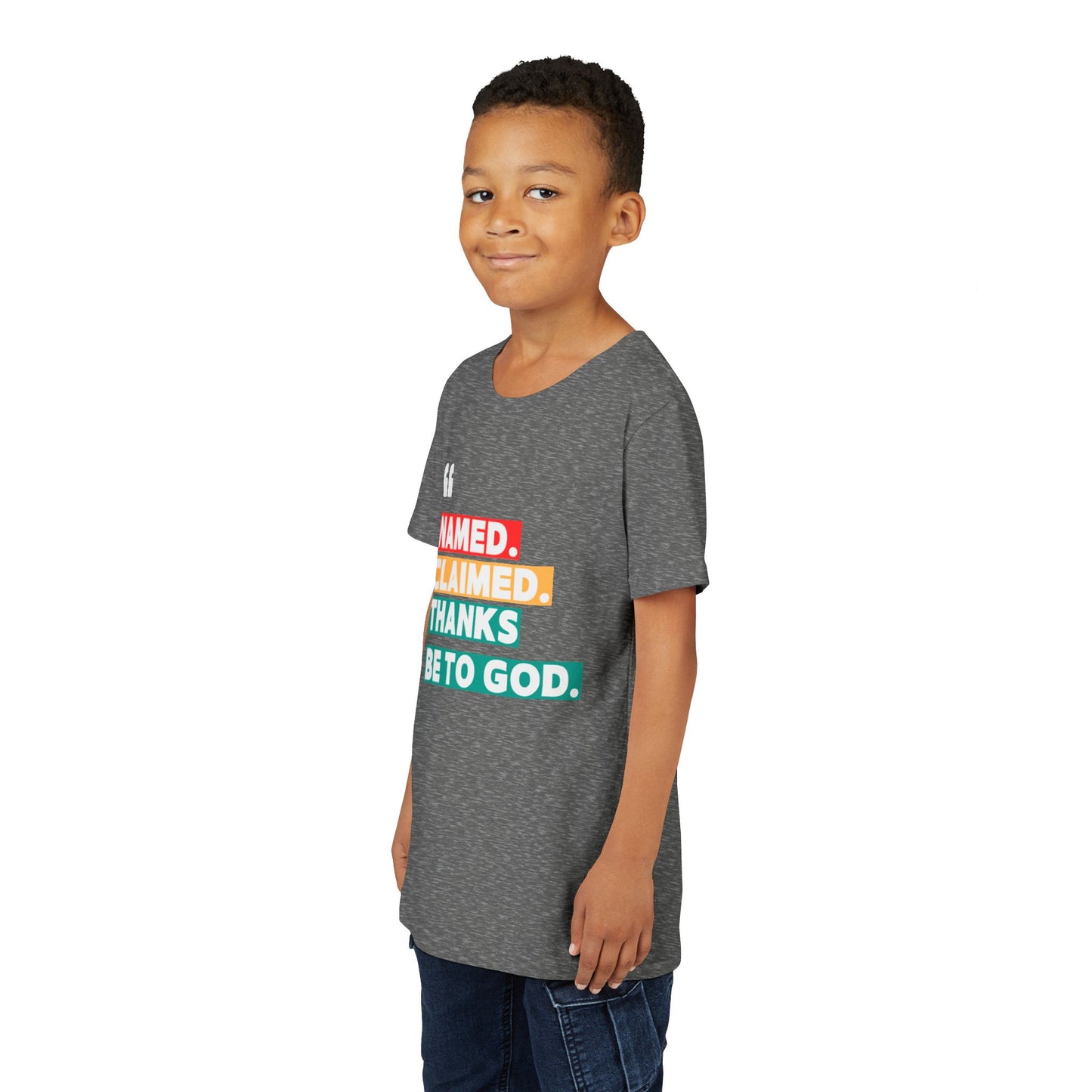'Named, Claimed' Youth Short Sleeve Tee