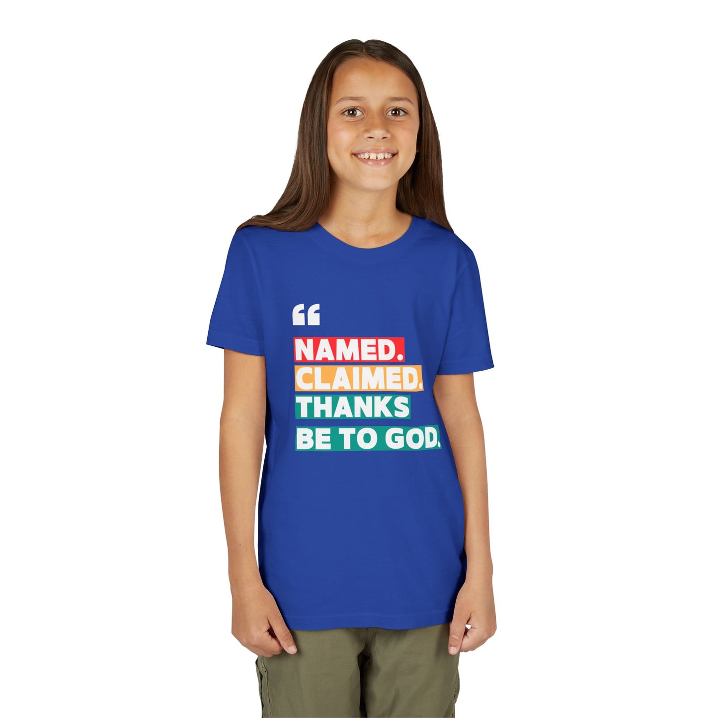 'Named, Claimed' Youth Short Sleeve Tee