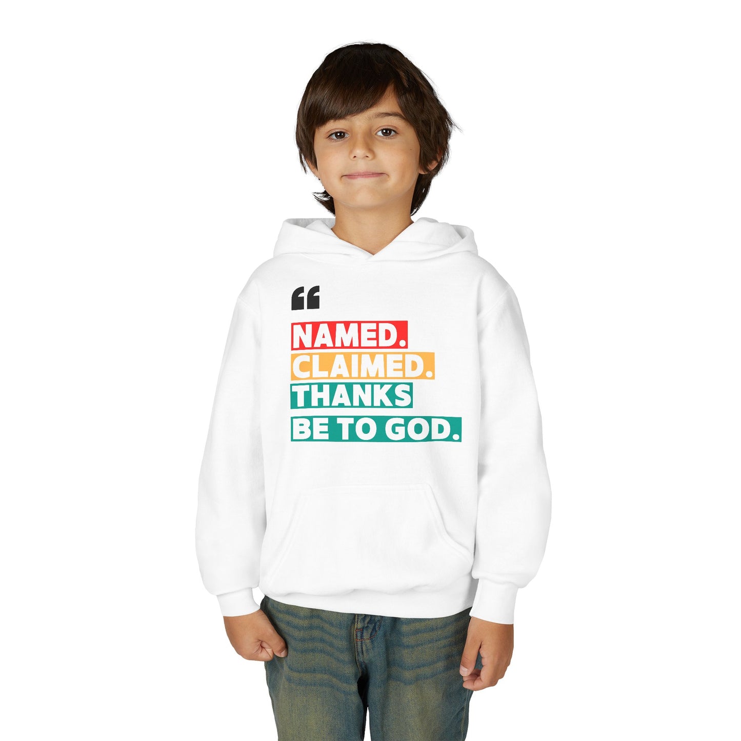 'Named, Claimed' Youth Hoodie