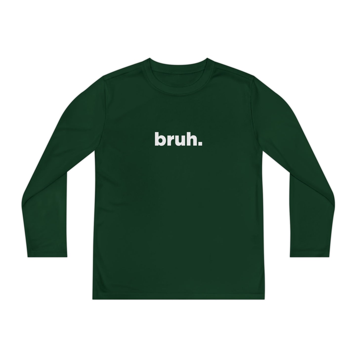 'bruh.' Youth Long Sleeve Tee