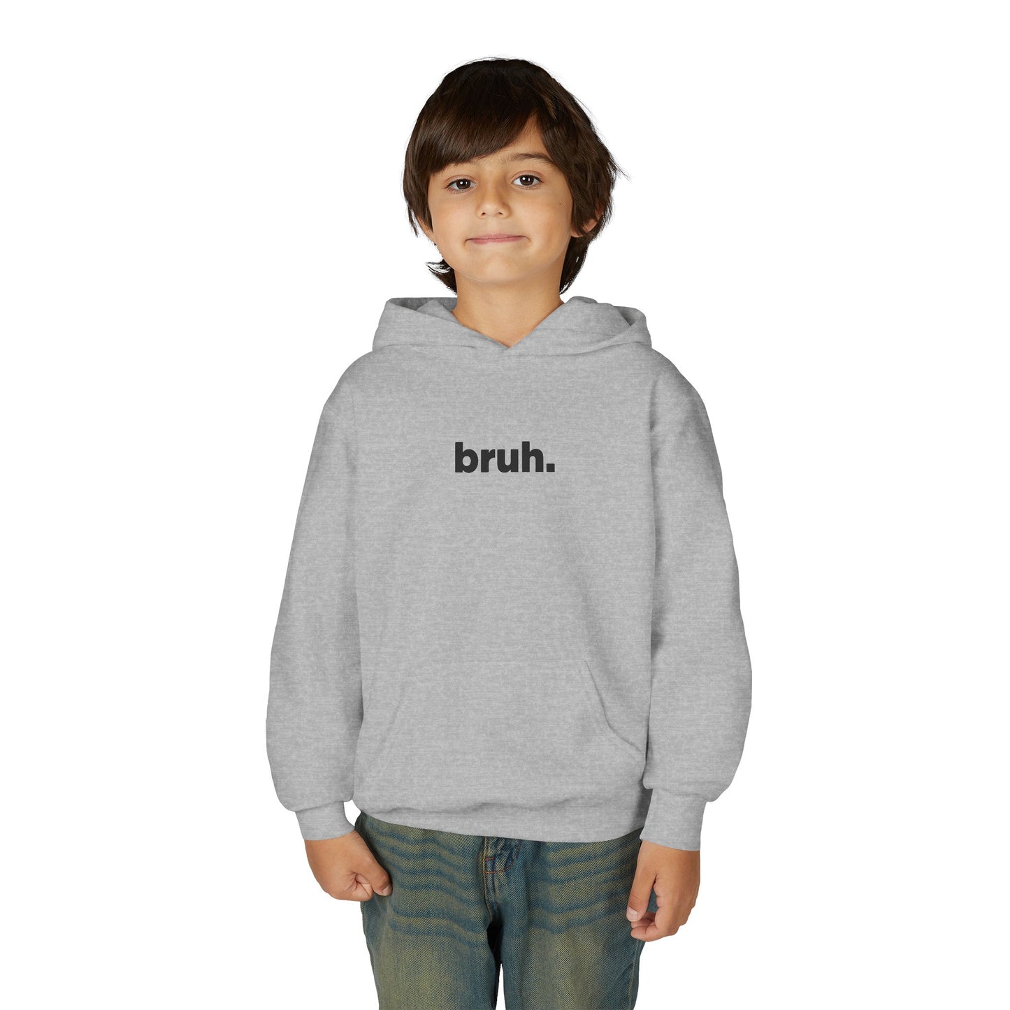 'bruh.' Youth Hoodie