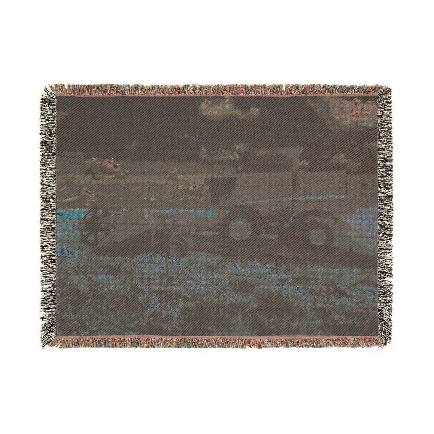 'Goodnight Combine' Woven Blanket