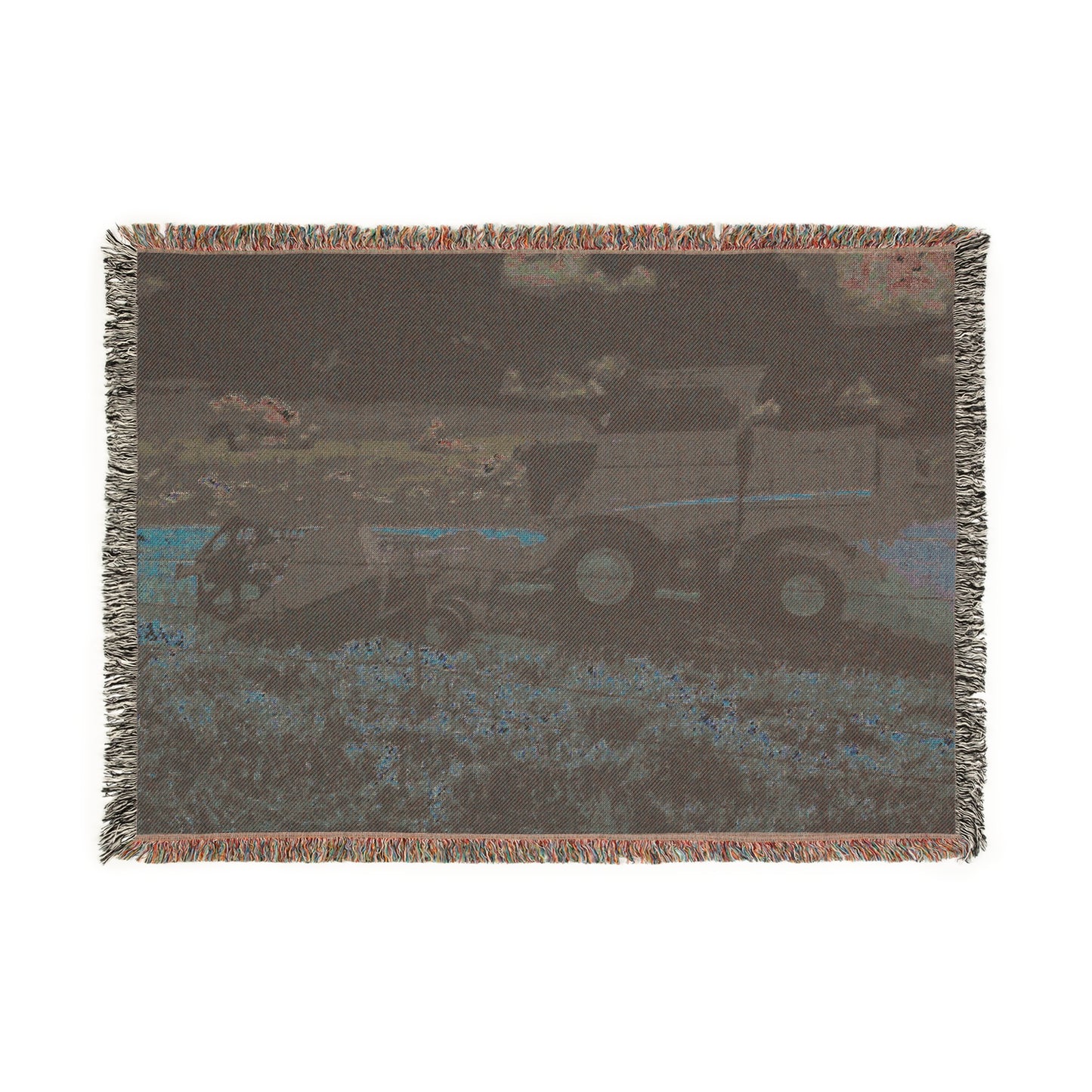 'Goodnight Combine' Woven Blanket