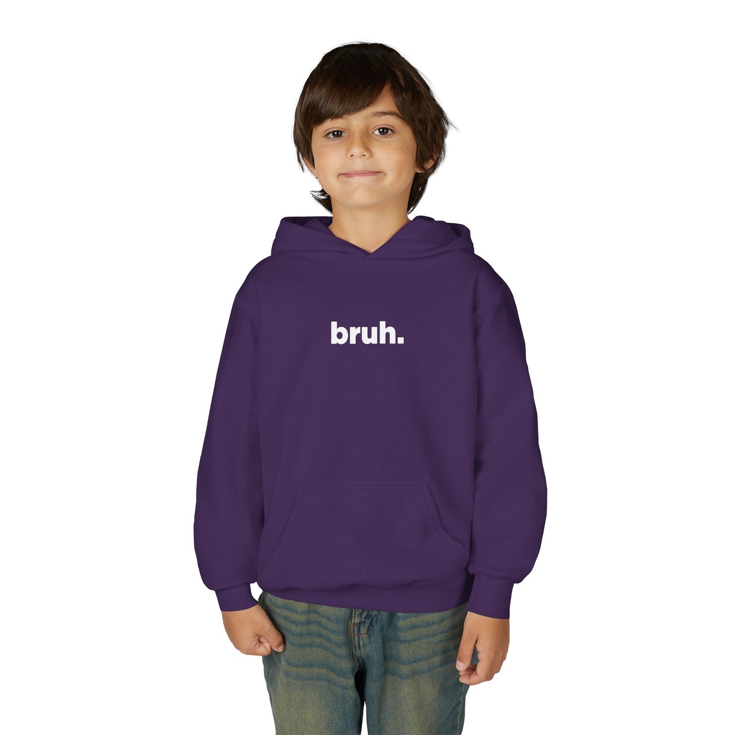 'bruh.' Youth Hoodie
