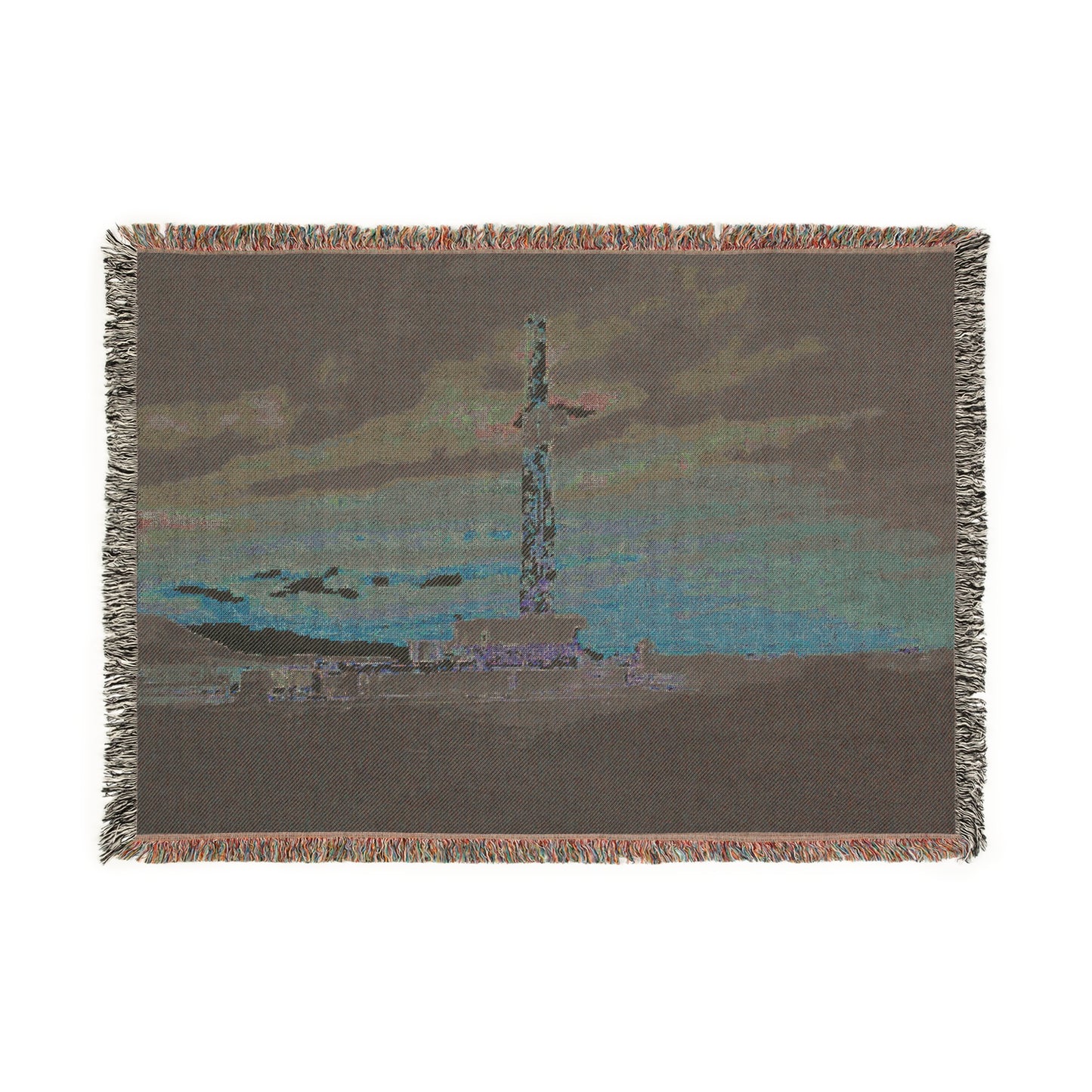'Drilling Rig' Woven Blanket