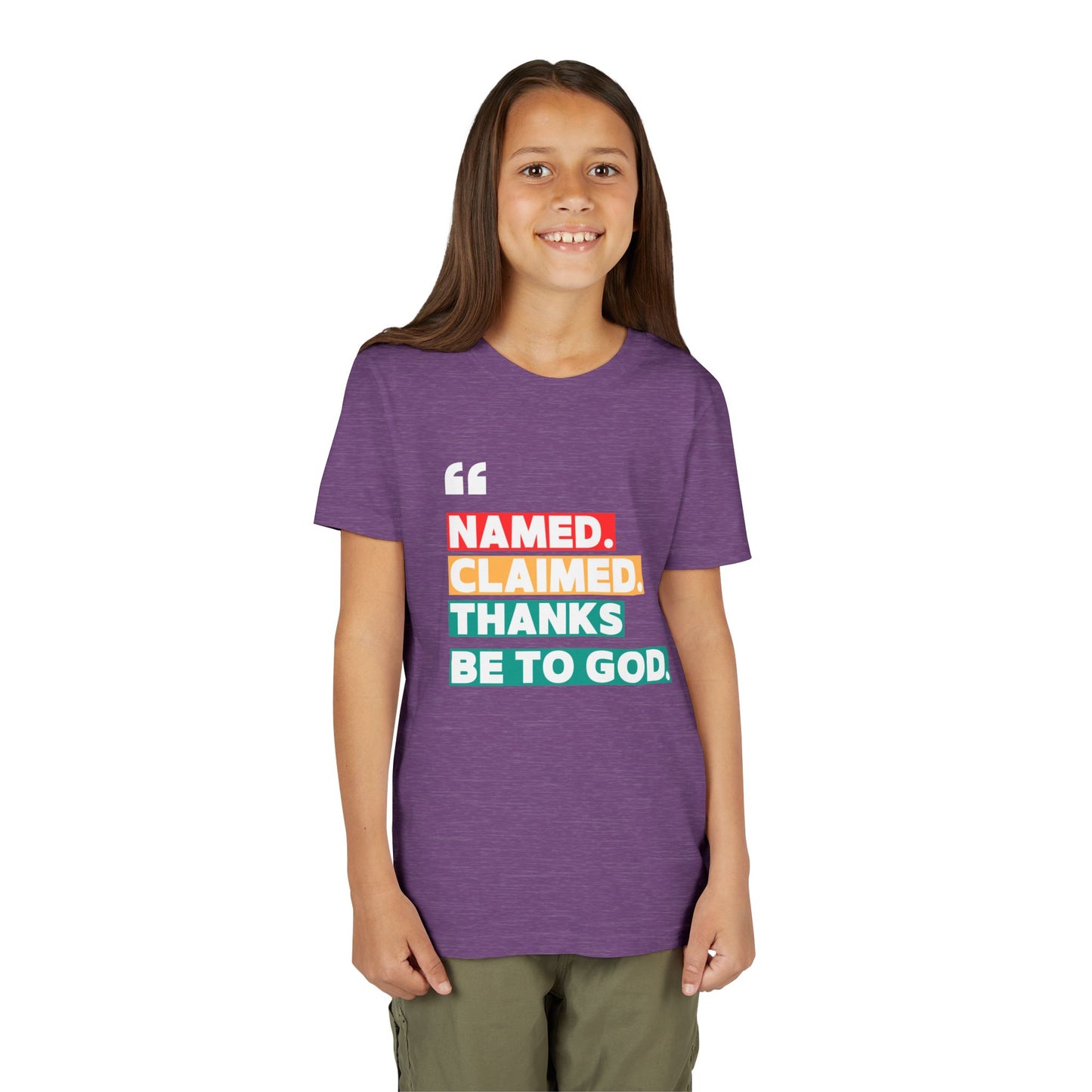 'Named, Claimed' Youth Short Sleeve Tee