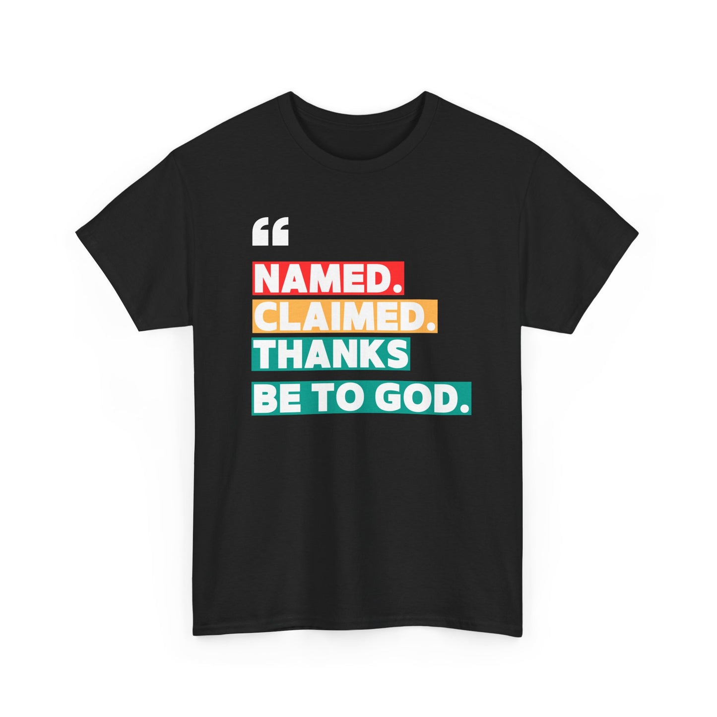 'Named, Claimed' Adult Short Sleeve Tee