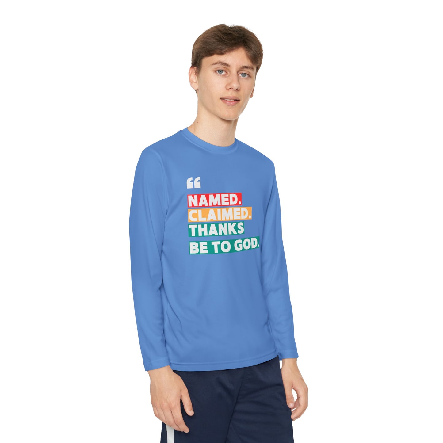 'Named, Claimed' Youth Long Sleeve Tee