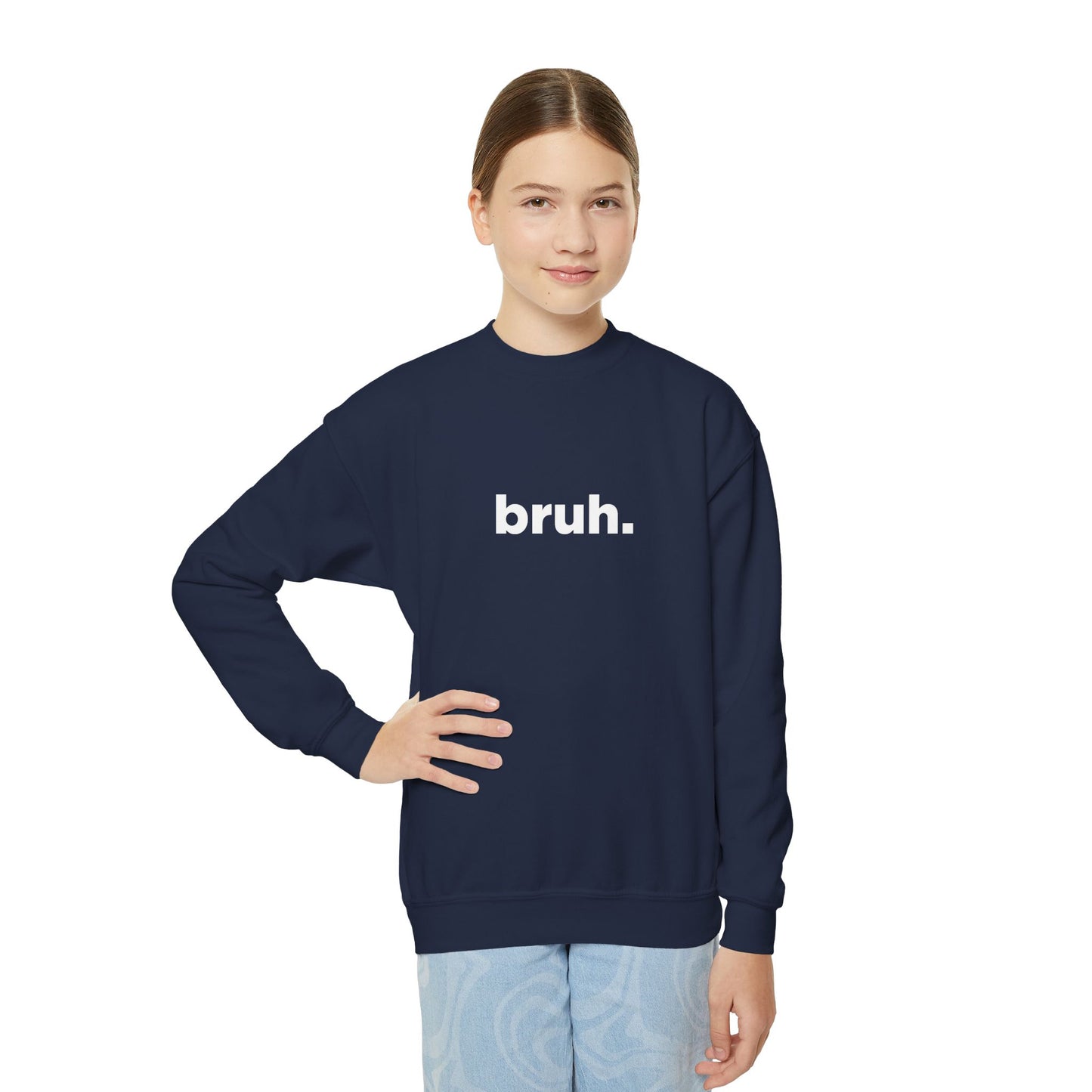 'bruh.' Youth Sweatshirt