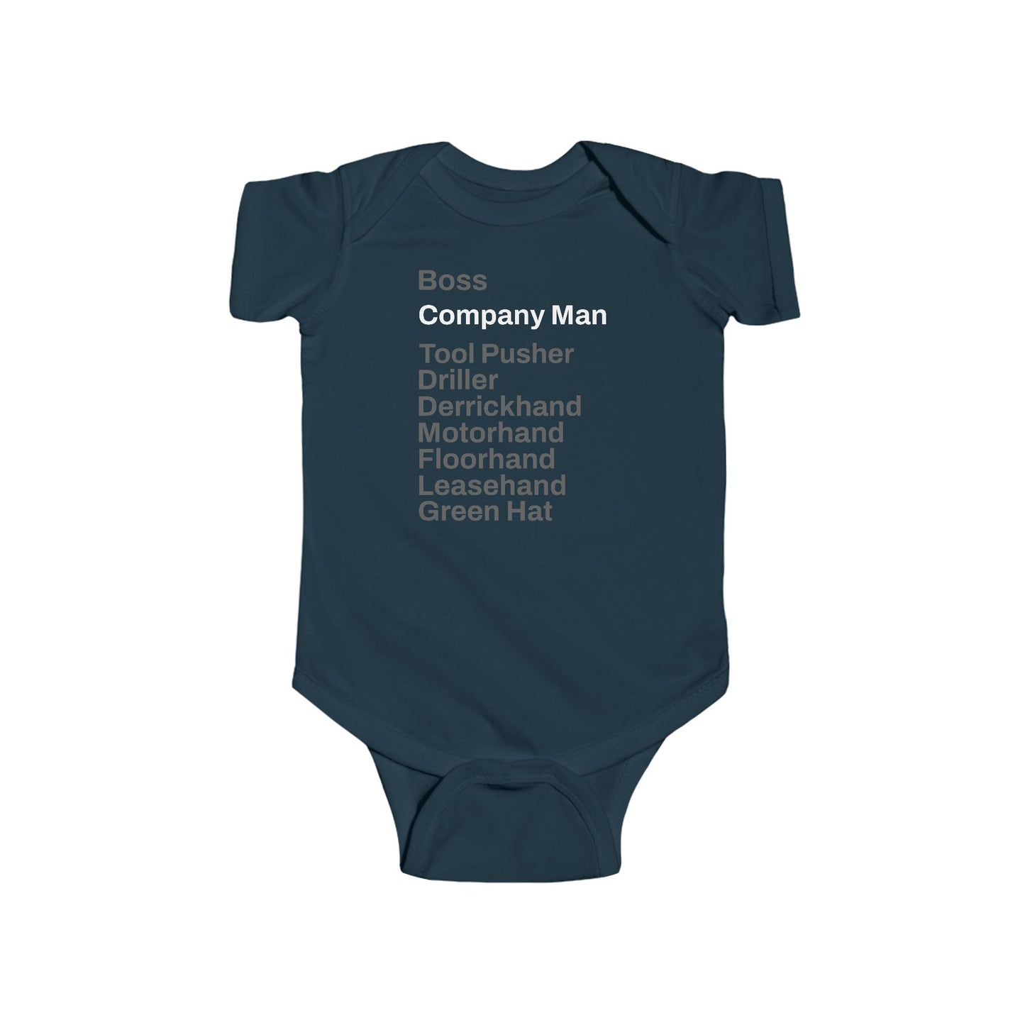 Rig Crew Series 'Company Man' - Infant Short Sleeve Onesie