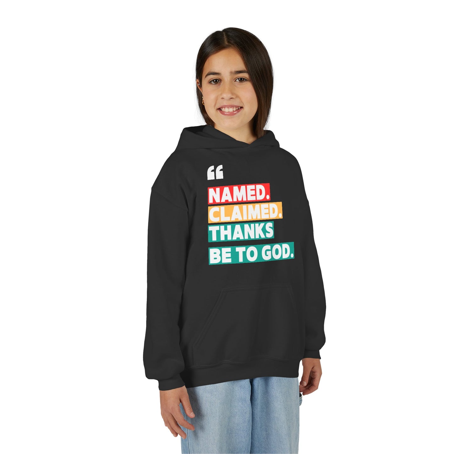 'Named, Claimed' Youth Hoodie