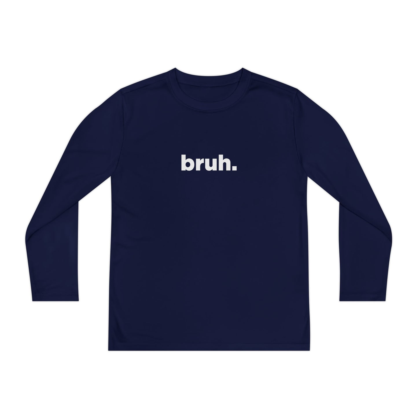 'bruh.' Youth Long Sleeve Tee