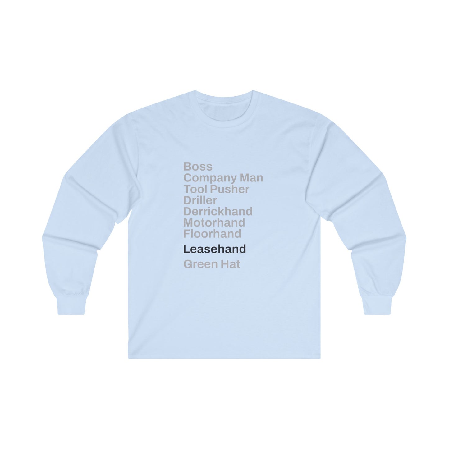 Rig Crew Series 'Leasehand' - Adult Long Sleeve Tee