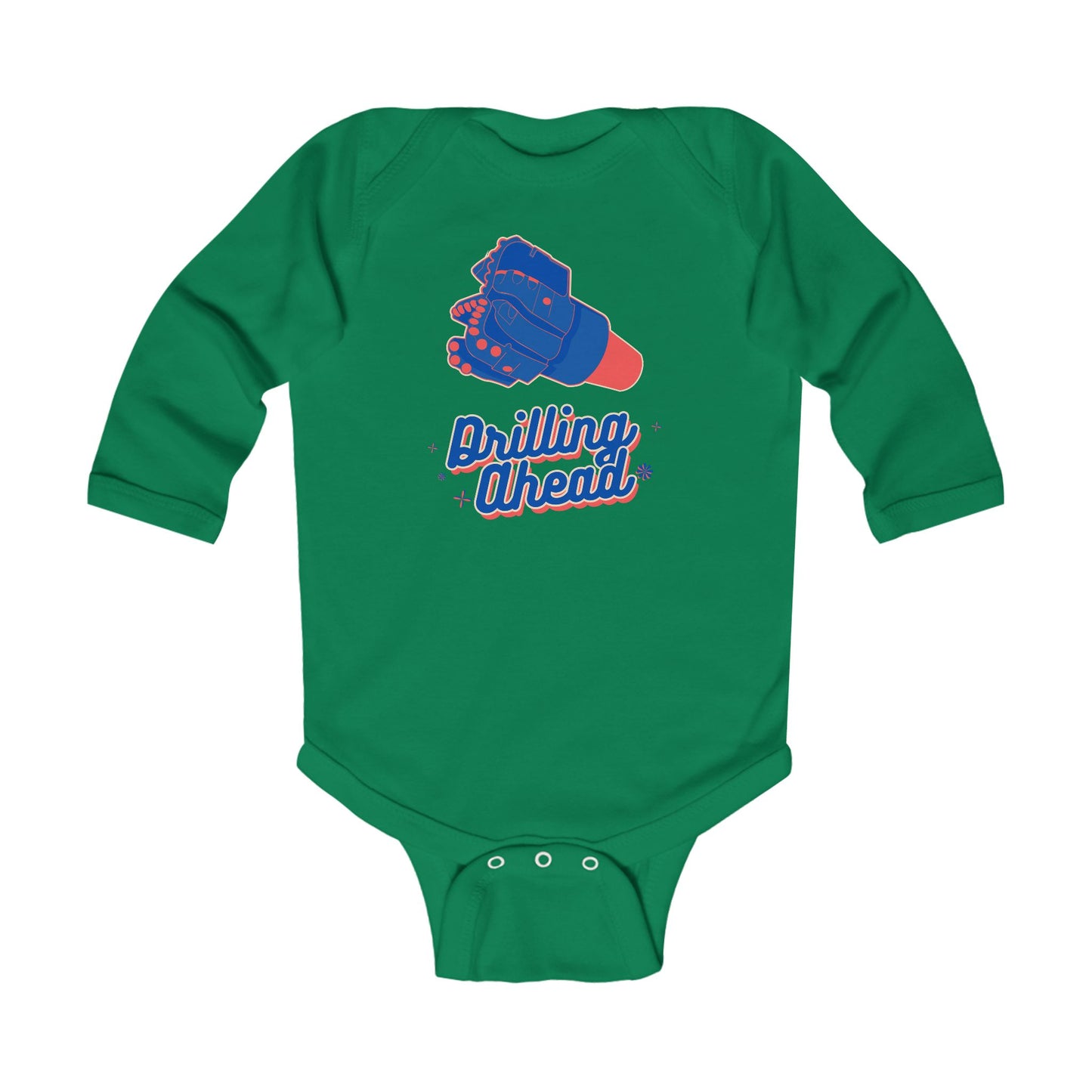 'Drilling Ahead' Infant Long Sleeve Bodysuit