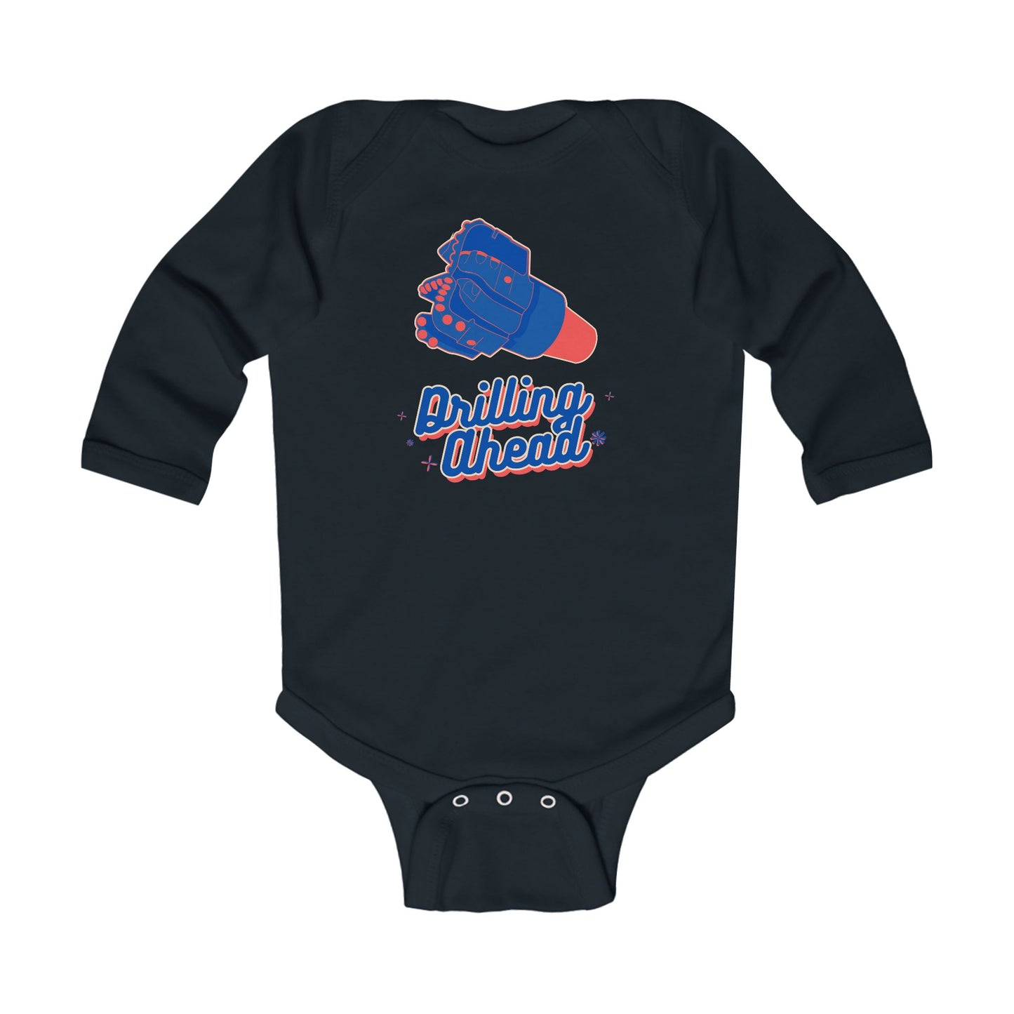 'Drilling Ahead' Infant Long Sleeve Bodysuit