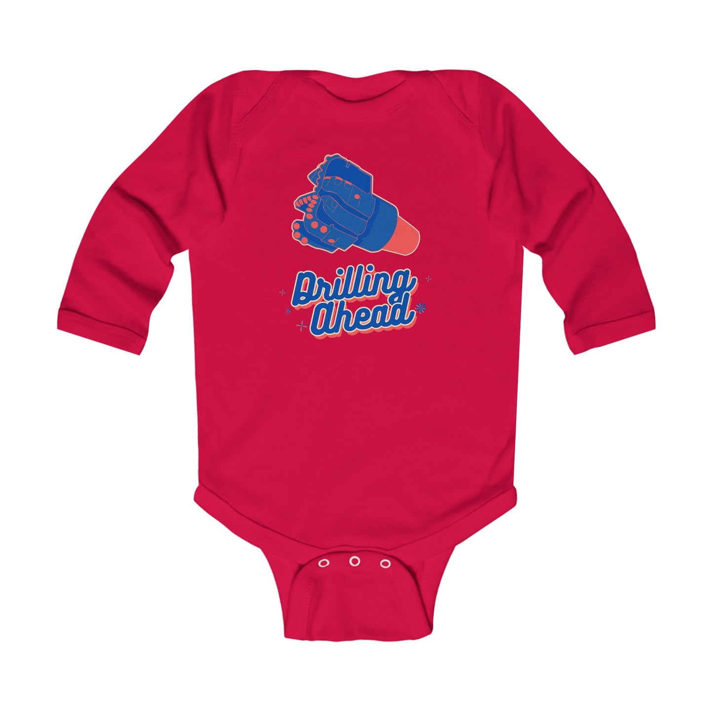 'Drilling Ahead' Infant Long Sleeve Bodysuit