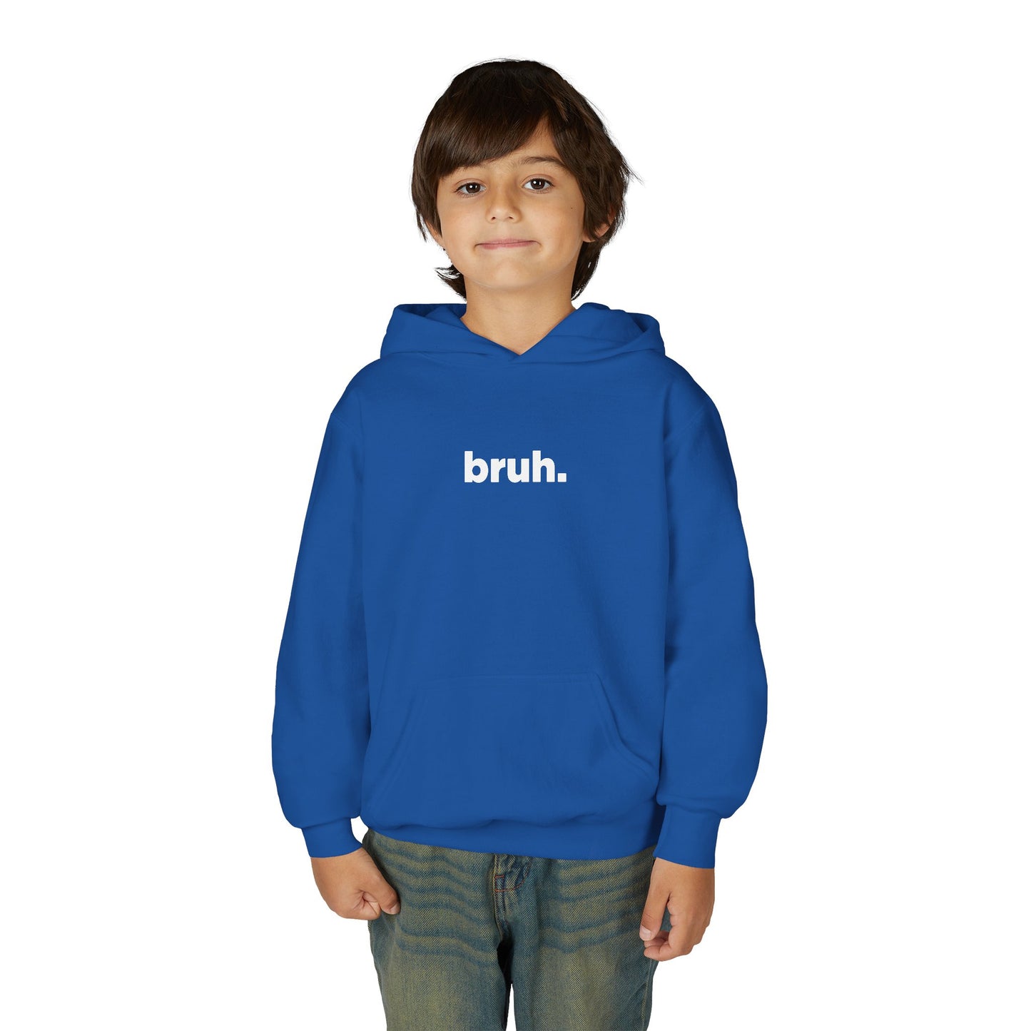 'bruh.' Youth Hoodie