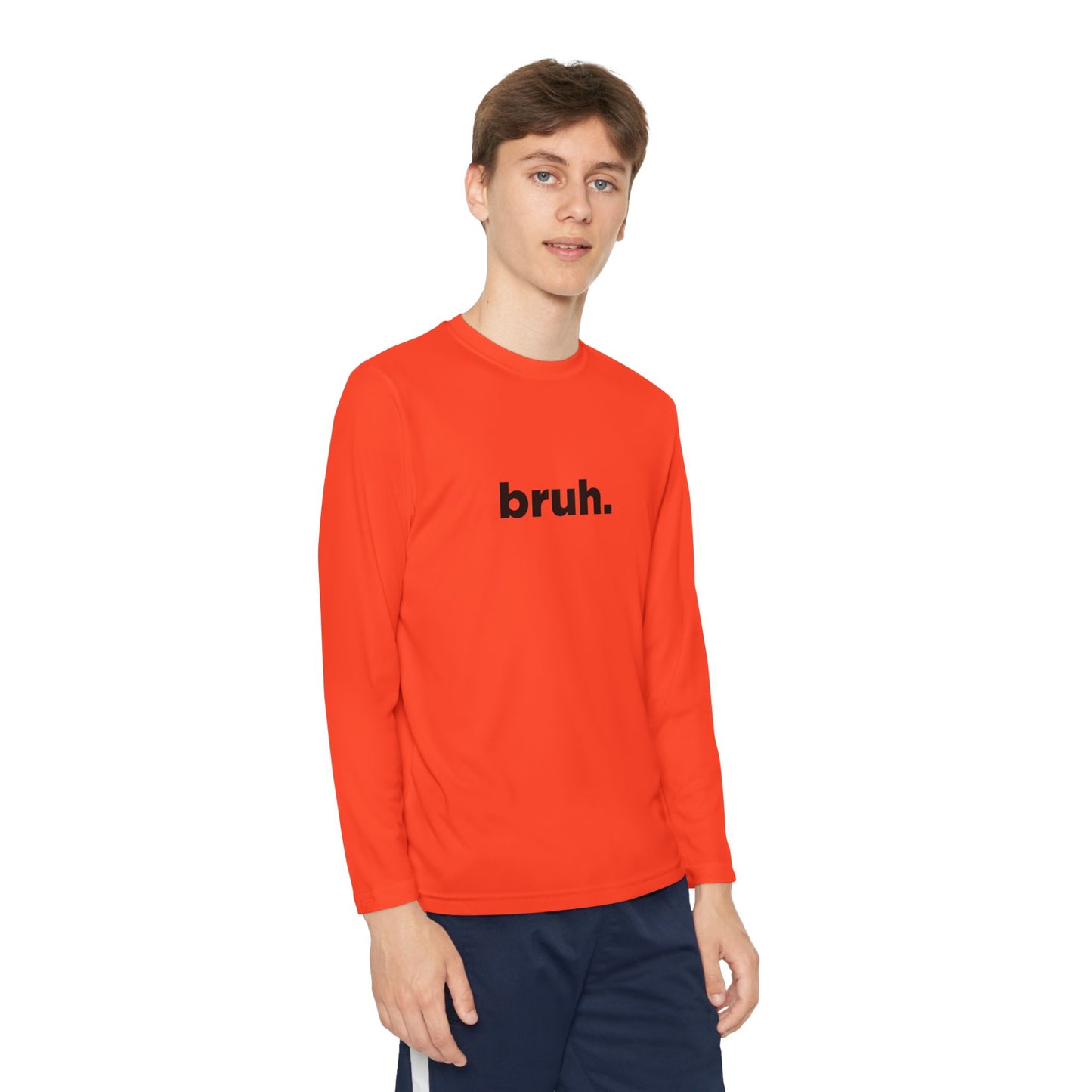 'bruh.' Youth Long Sleeve Tee
