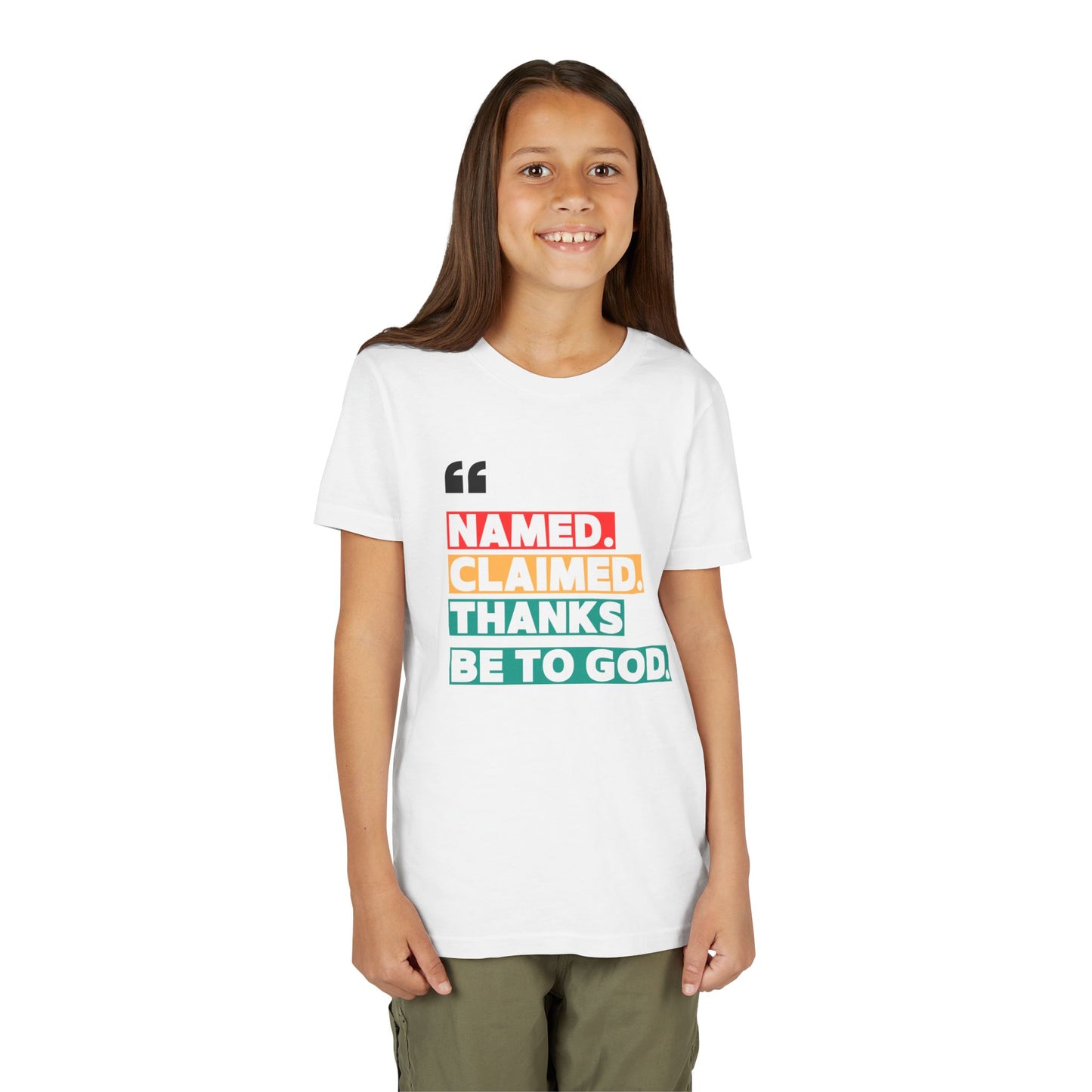 'Named, Claimed' Youth Short Sleeve Tee