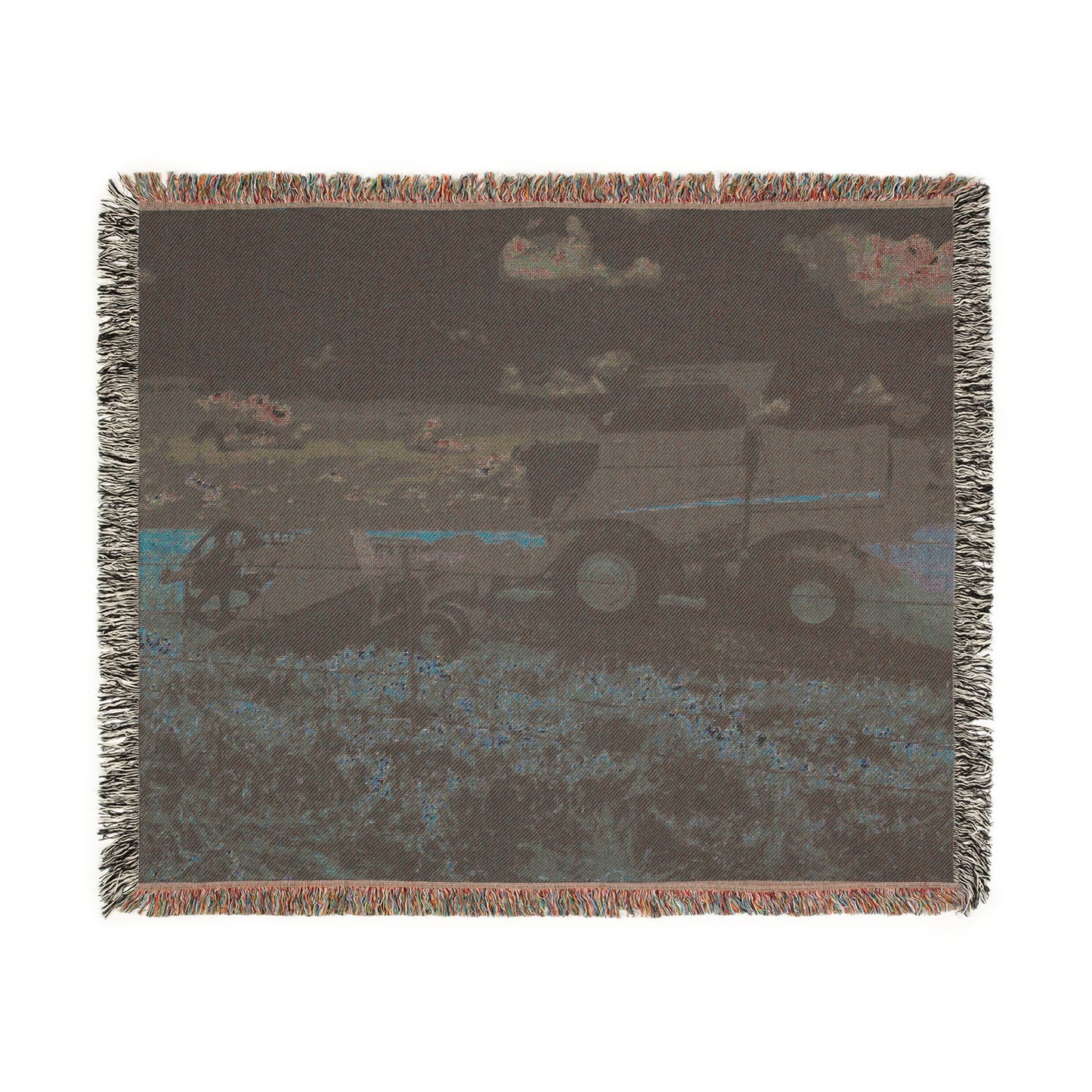 'Goodnight Combine' Woven Blanket