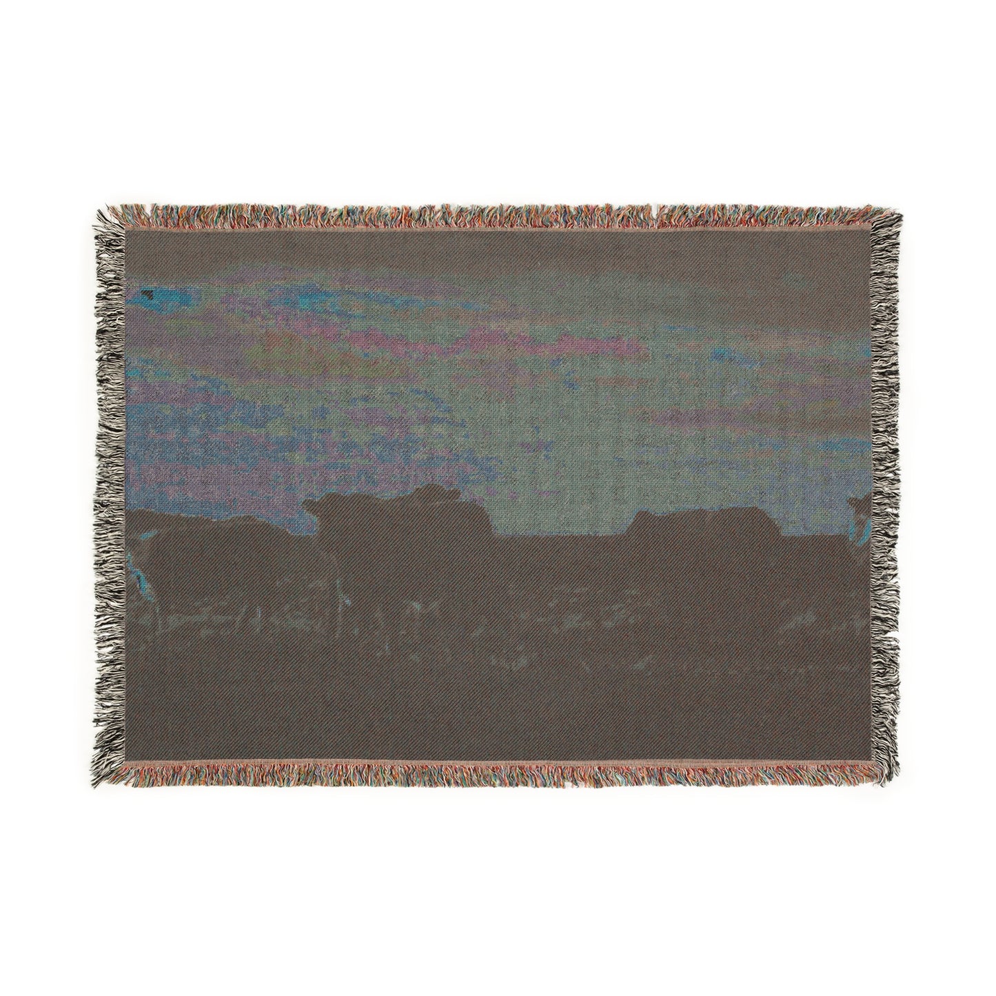 'Evening Cattle' Woven Blanket