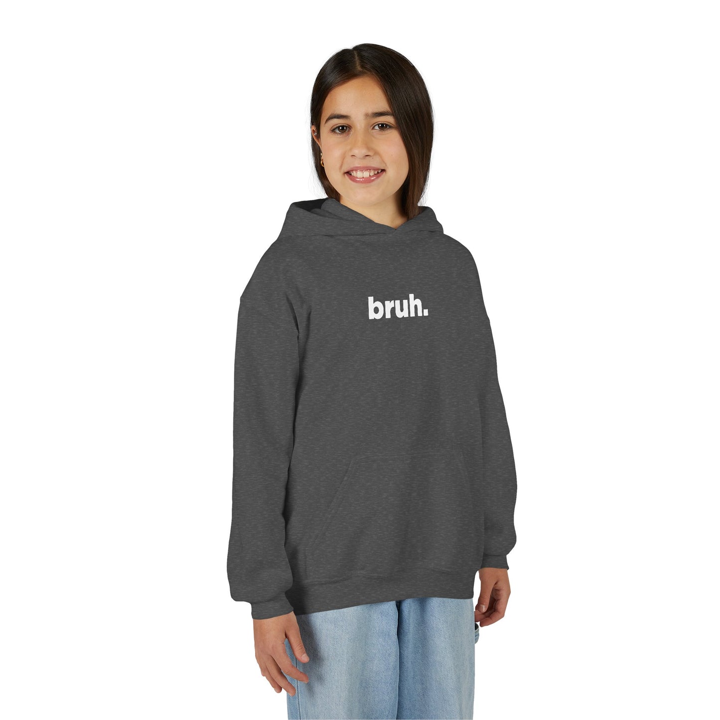 'bruh.' Youth Hoodie