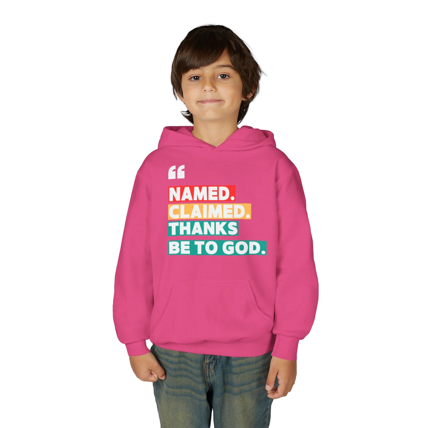 'Named, Claimed' Youth Hoodie