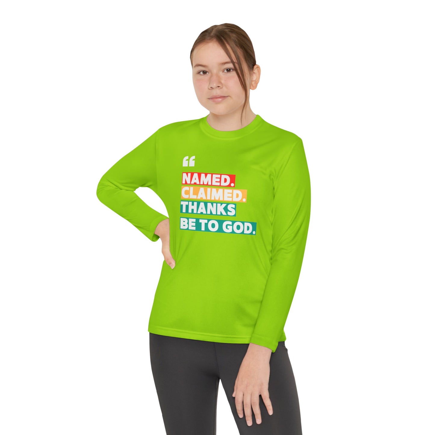'Named, Claimed' Youth Long Sleeve Tee