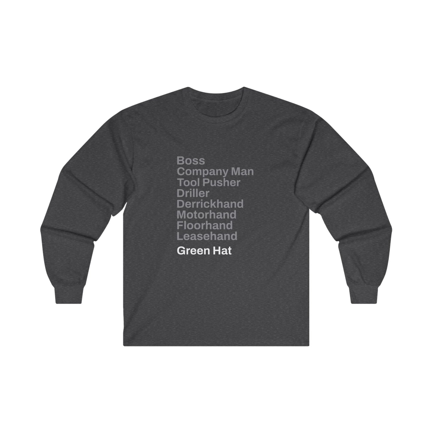 Rig Crew Series 'Green Hat' - Adult Long Sleeve Tee