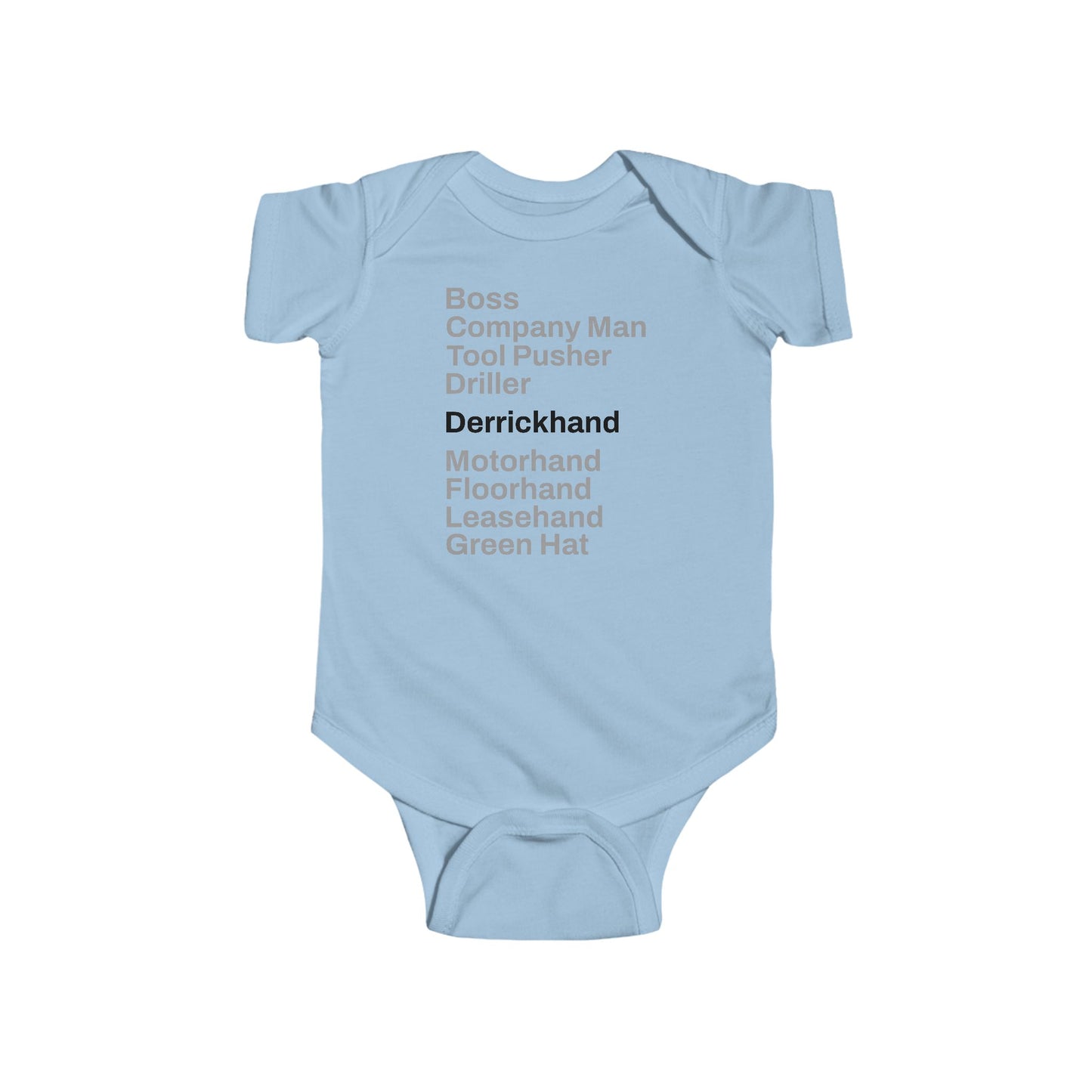 Rig Crew Series 'Derrickhand' - Infant Short Sleeve Onesie