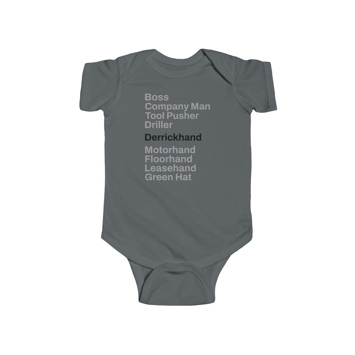 Rig Crew Series 'Derrickhand' - Infant Short Sleeve Onesie