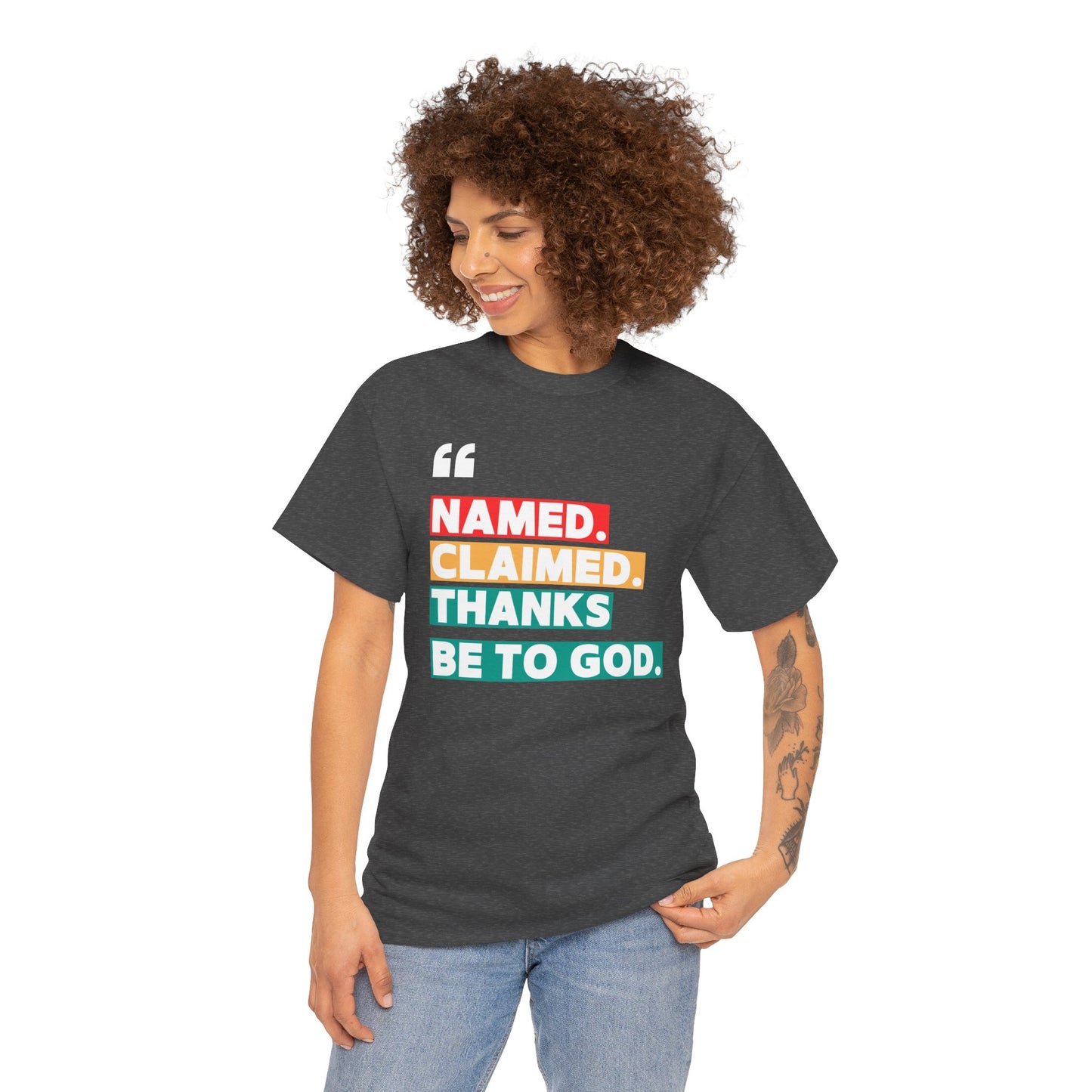 'Named, Claimed' Adult Short Sleeve Tee
