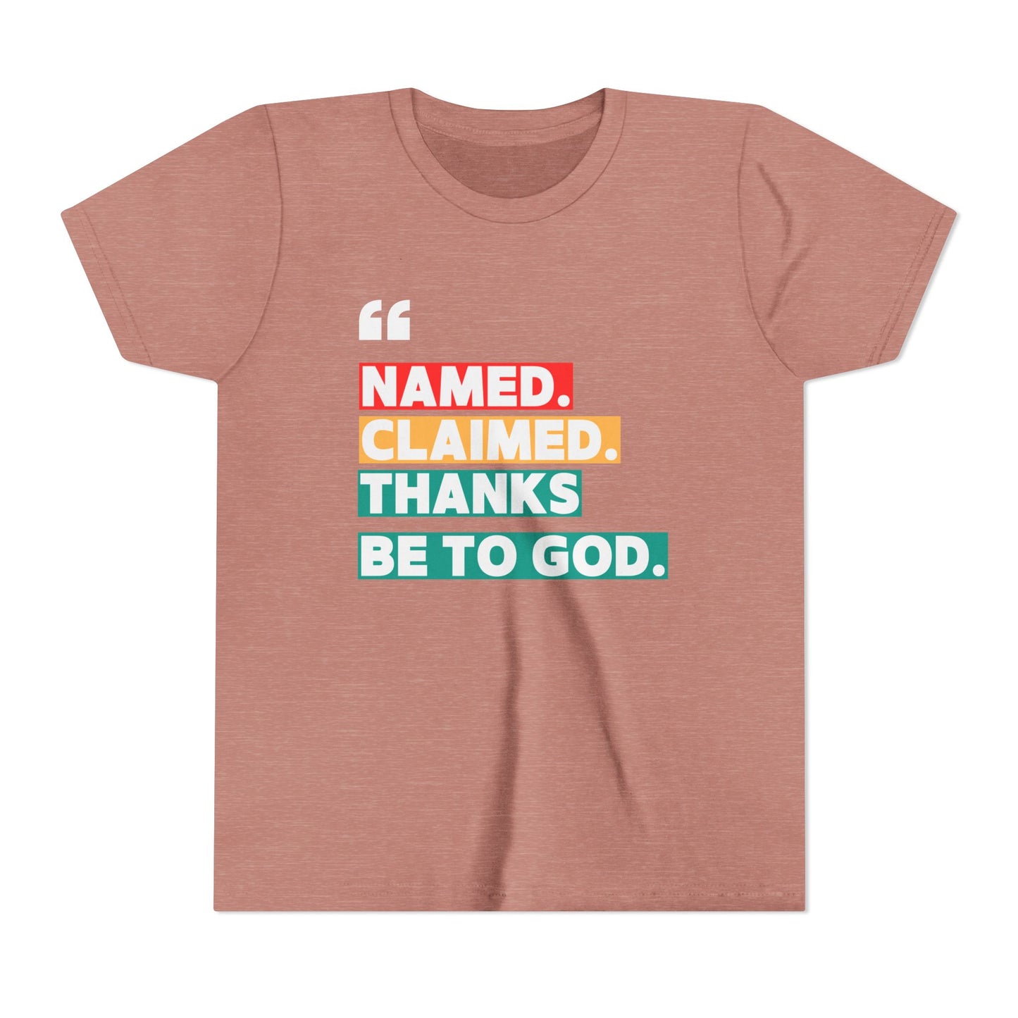 'Named, Claimed' Youth Short Sleeve Tee
