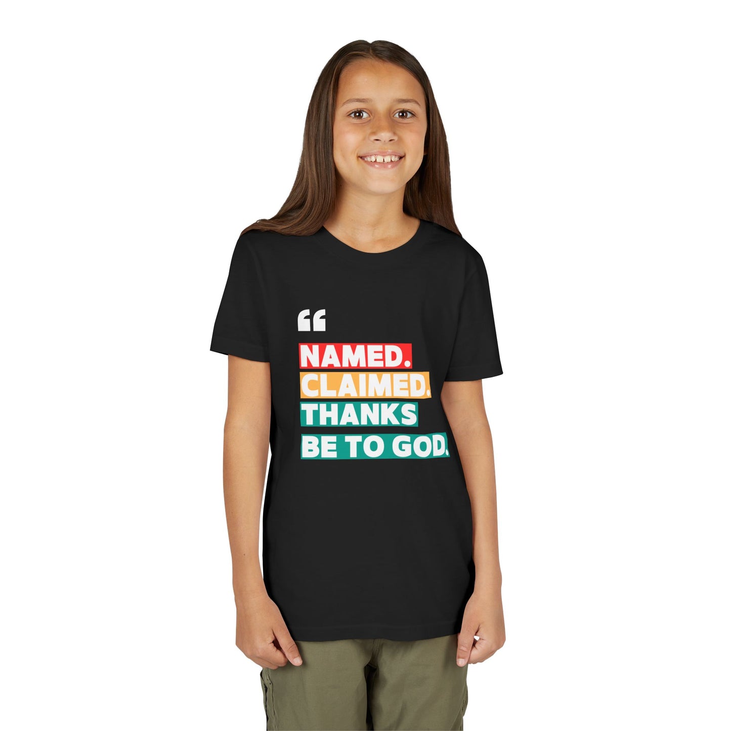 'Named, Claimed' Youth Short Sleeve Tee