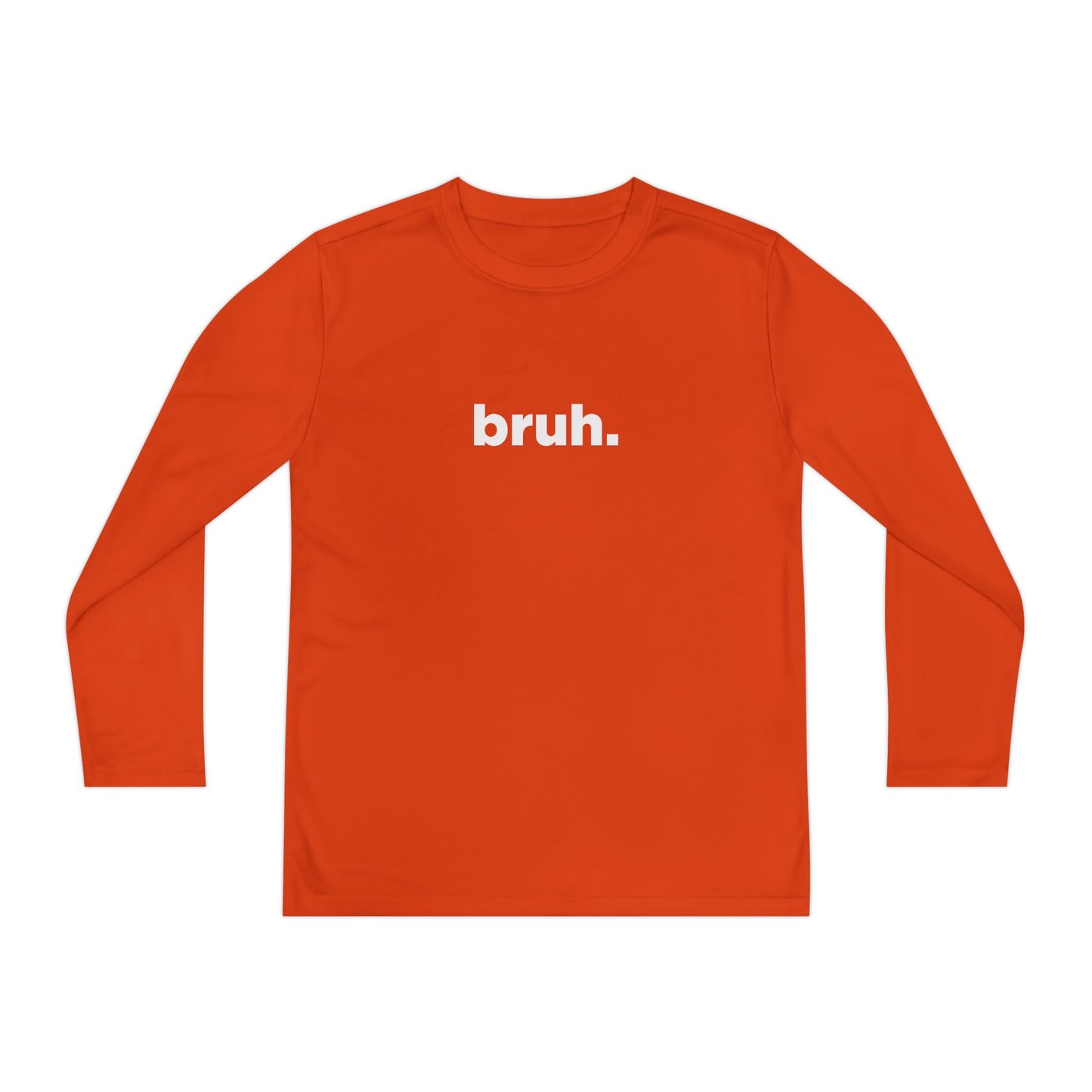 'bruh.' Youth Long Sleeve Tee