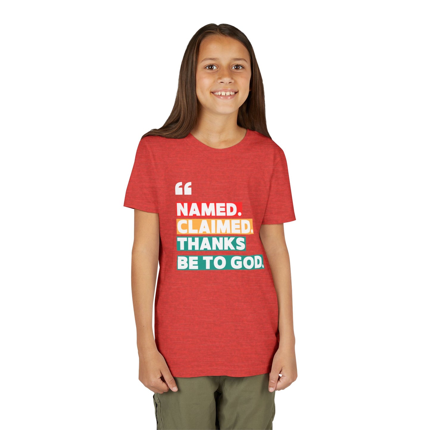 'Named, Claimed' Youth Short Sleeve Tee