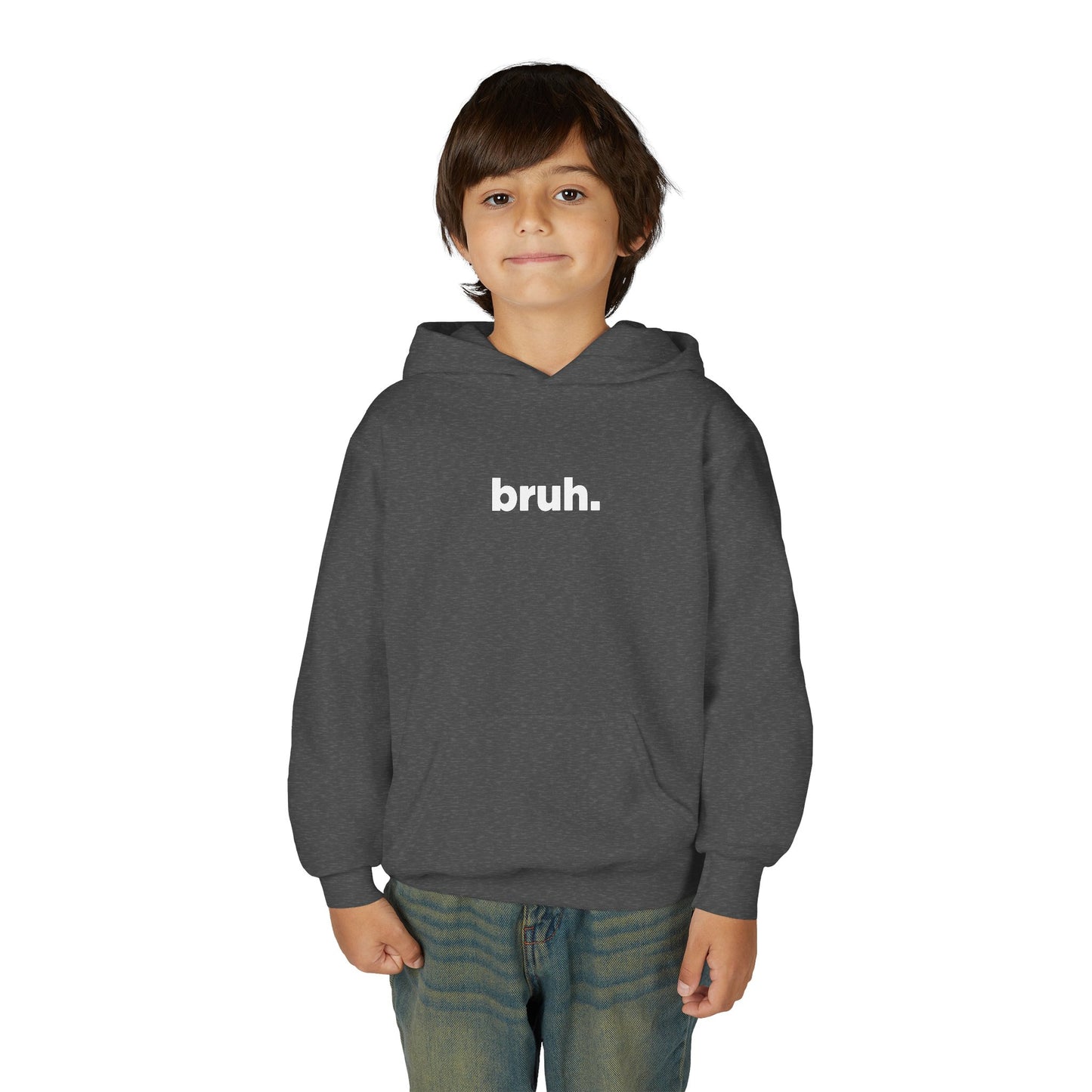 'bruh.' Youth Hoodie