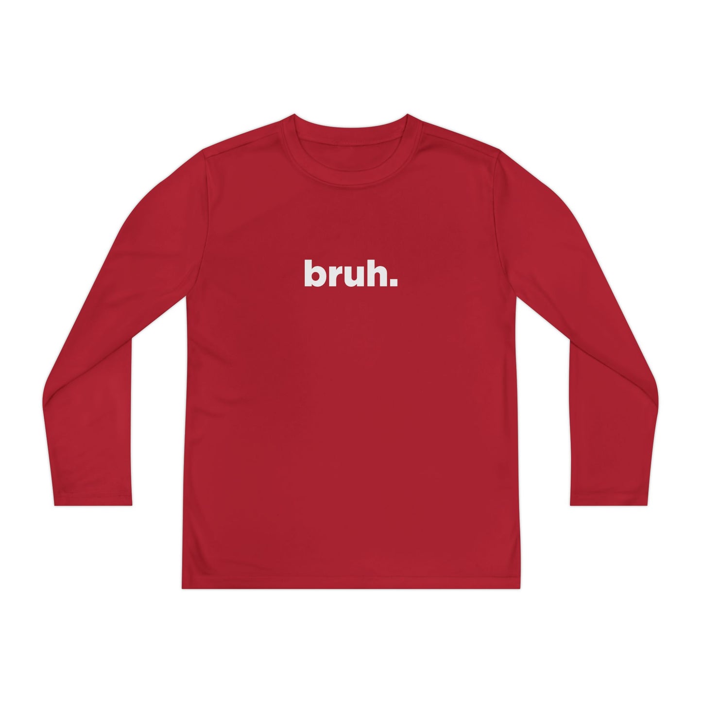 'bruh.' Youth Long Sleeve Tee