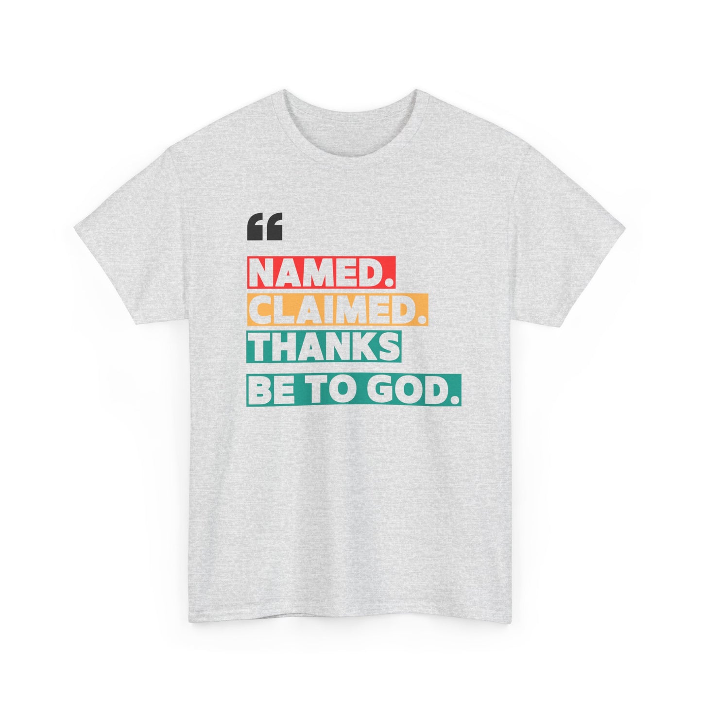 'Named, Claimed' Adult Short Sleeve Tee