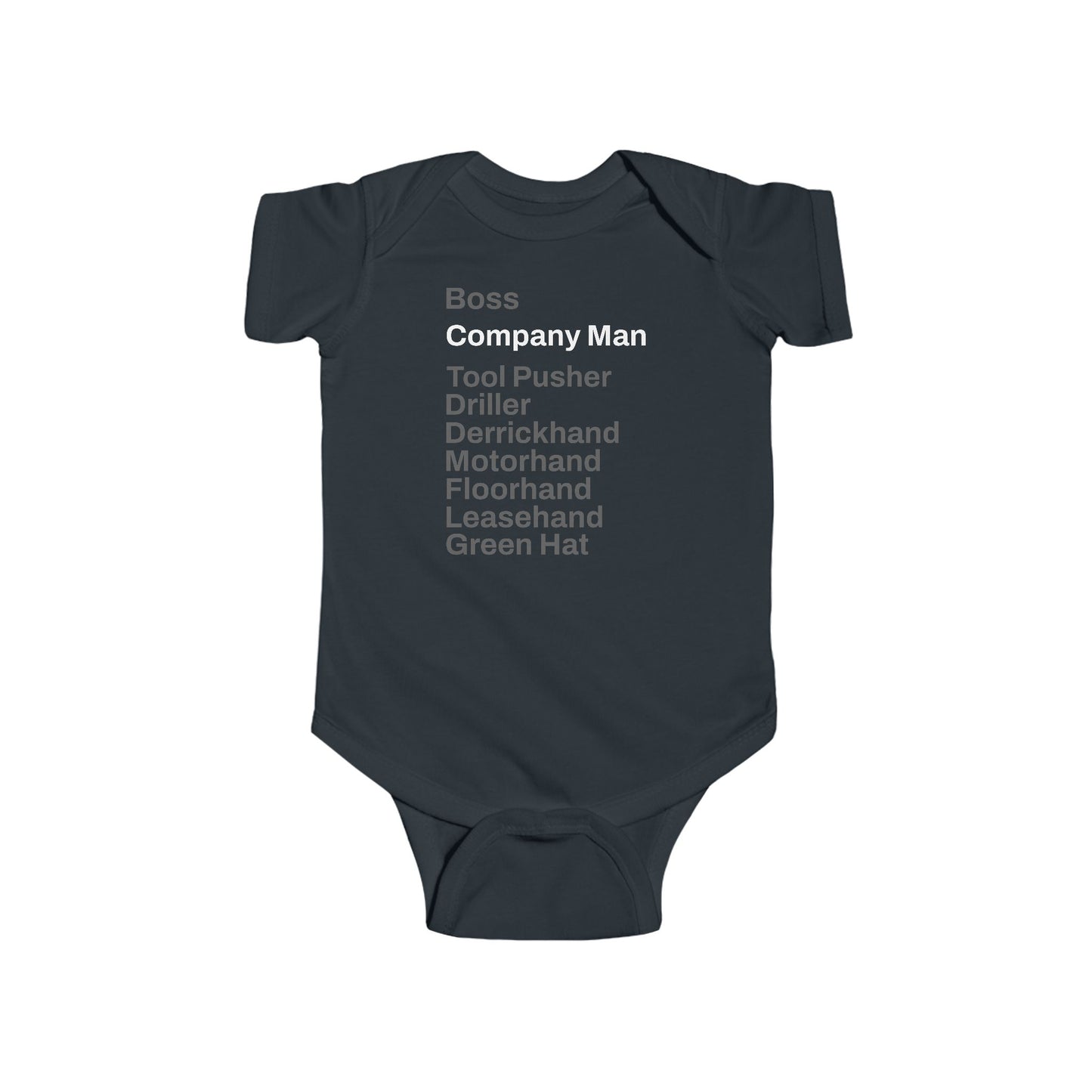 Rig Crew Series 'Company Man' - Infant Short Sleeve Onesie