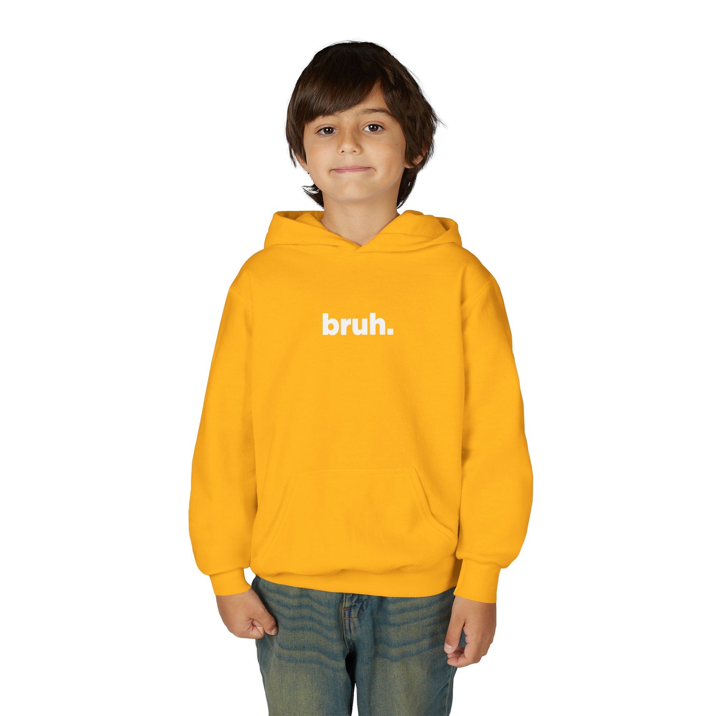 'bruh.' Youth Hoodie