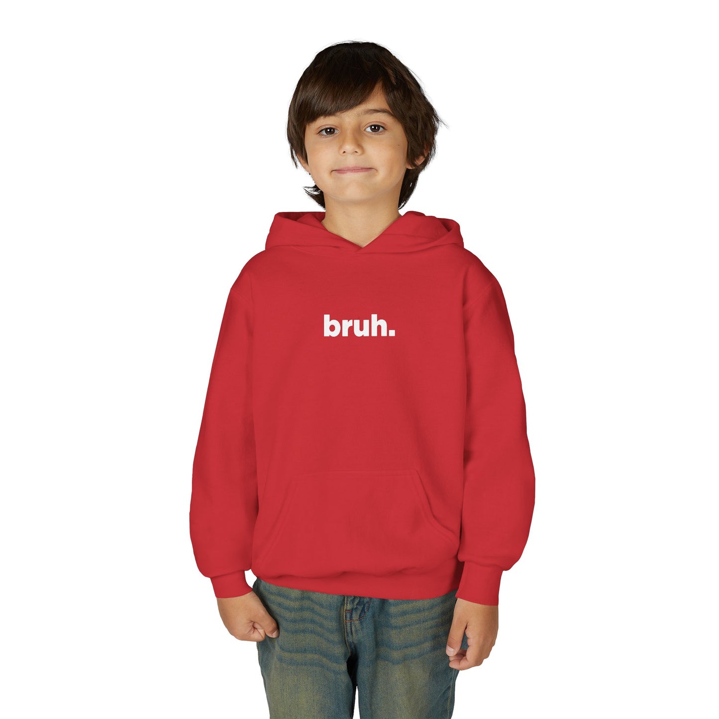 'bruh.' Youth Hoodie