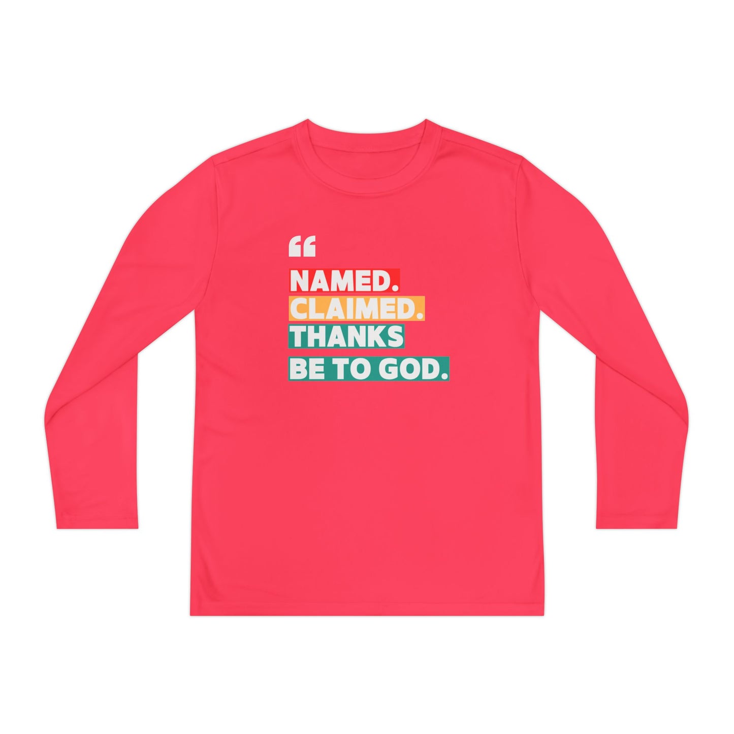 'Named, Claimed' Youth Long Sleeve Tee